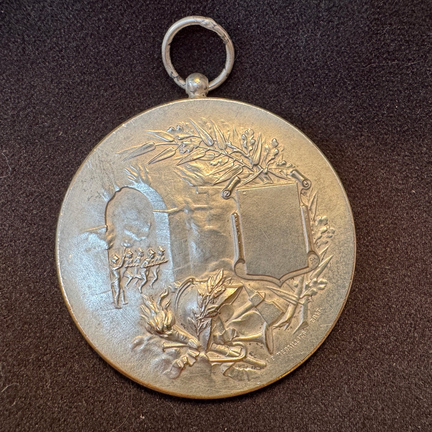 Médaille ancienne en bronze argenté « directeur assurances générales ORLÉANS » par Rivet