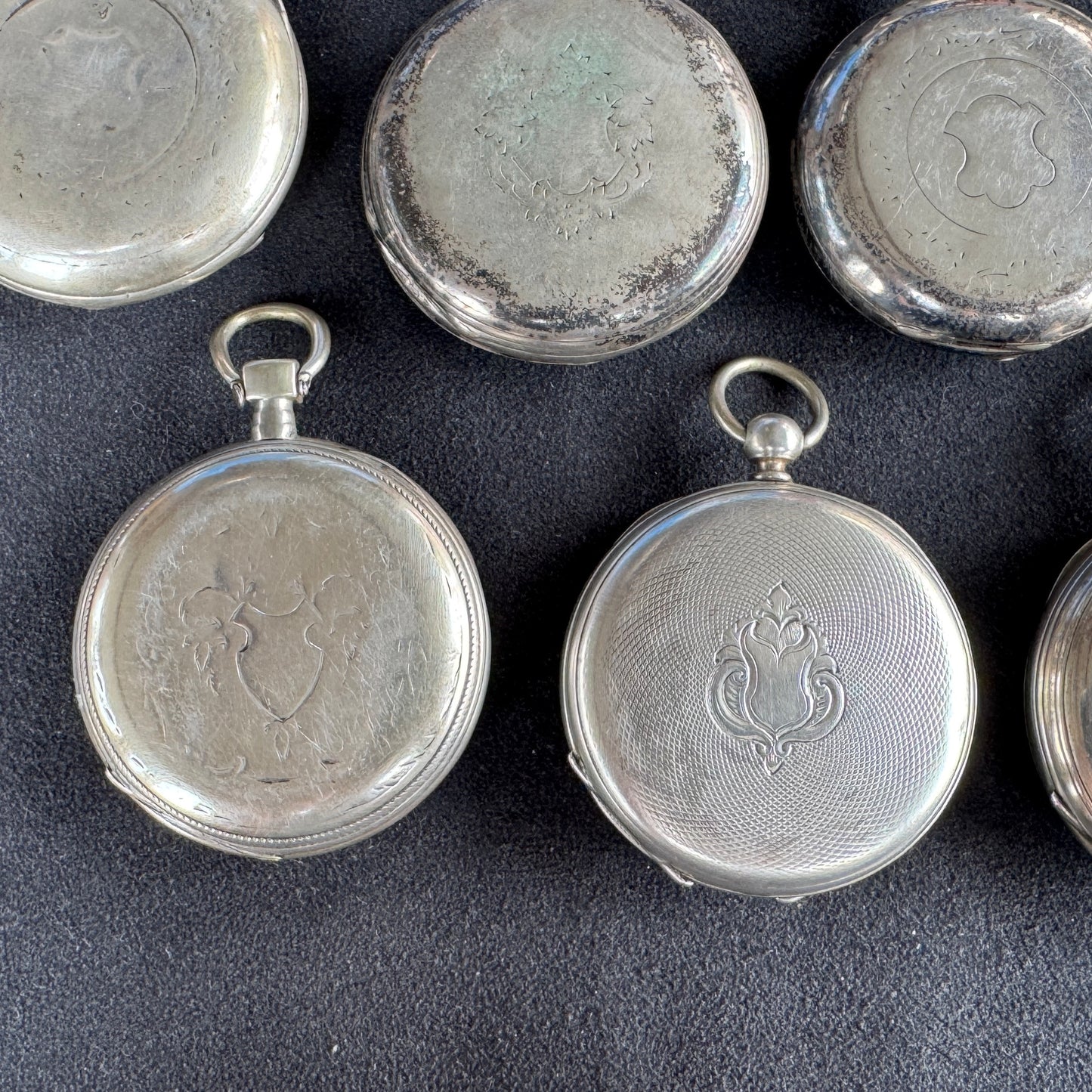 Lot de 13 Montres à gousset Anciennes en argent