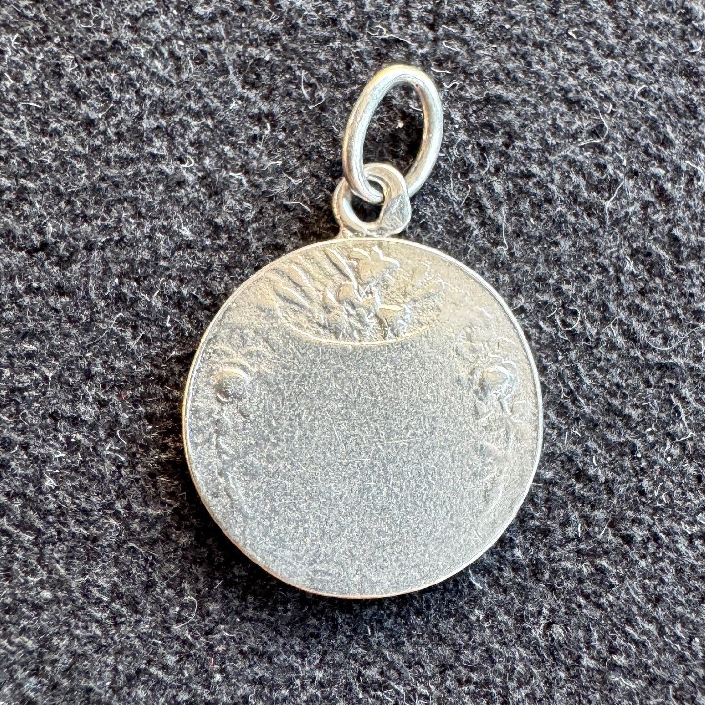 Médaille religieuse ancienne en argent « Sainte Germaine »