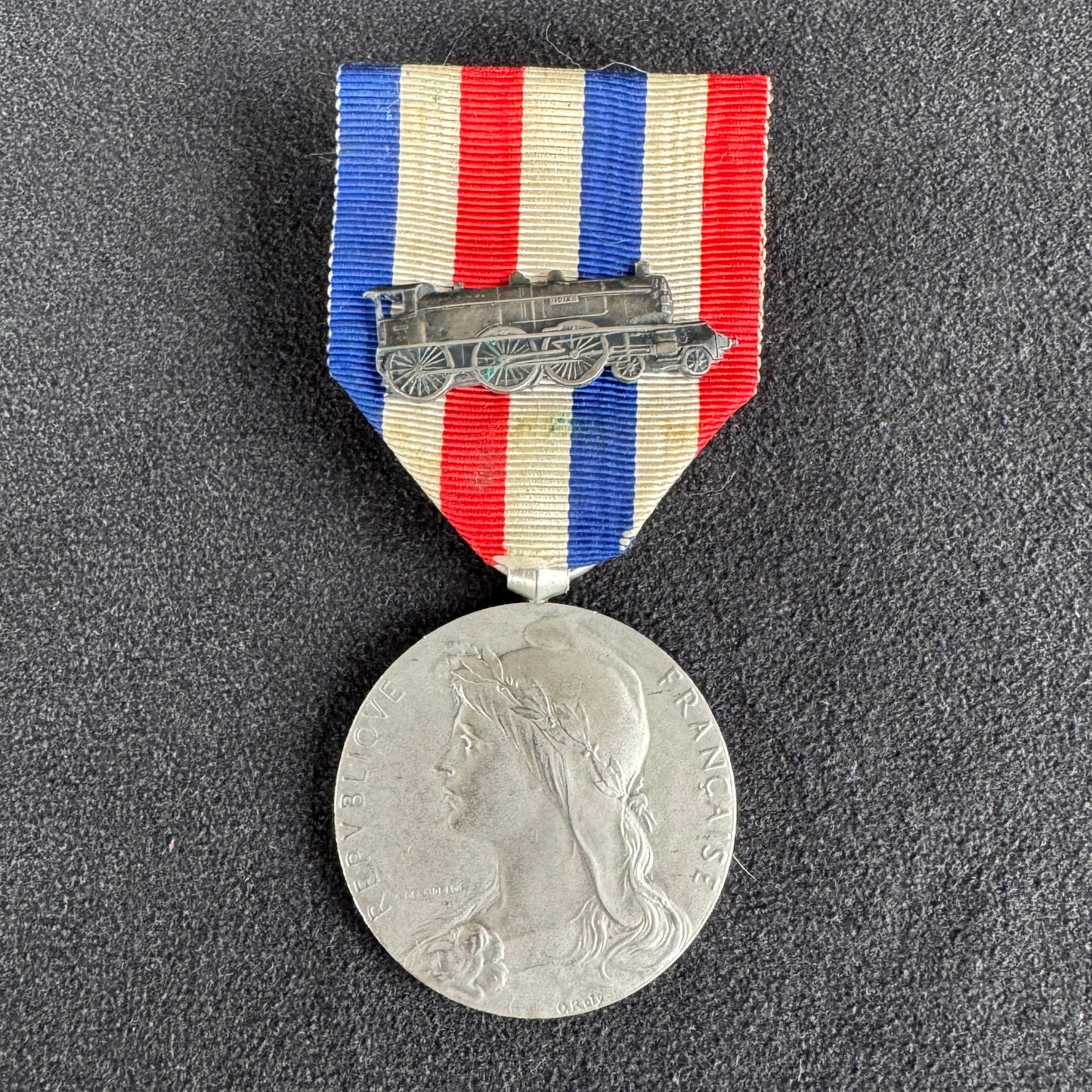 Medaille ancienne en argent - CHEMIN DE FER 1921