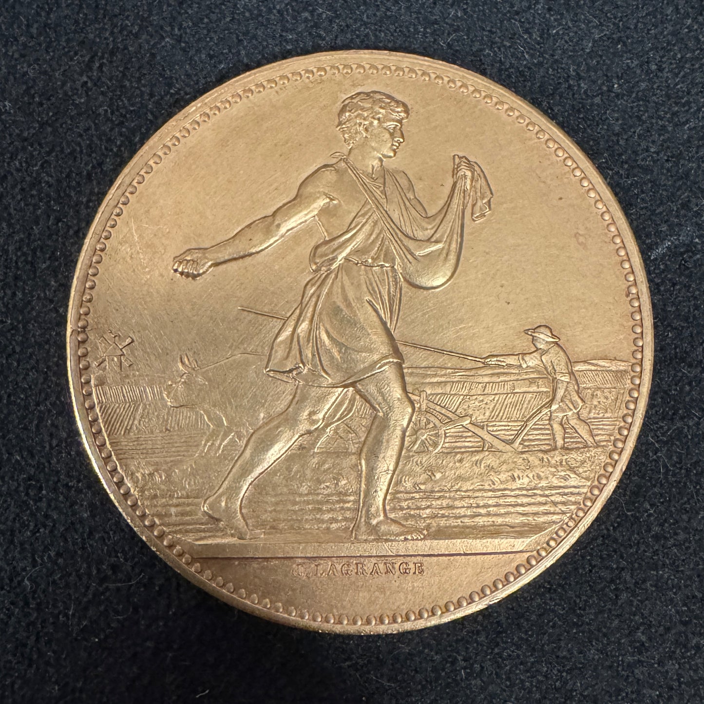 Médaille ancienne en bronze « comice agricole Nevers 1893 »