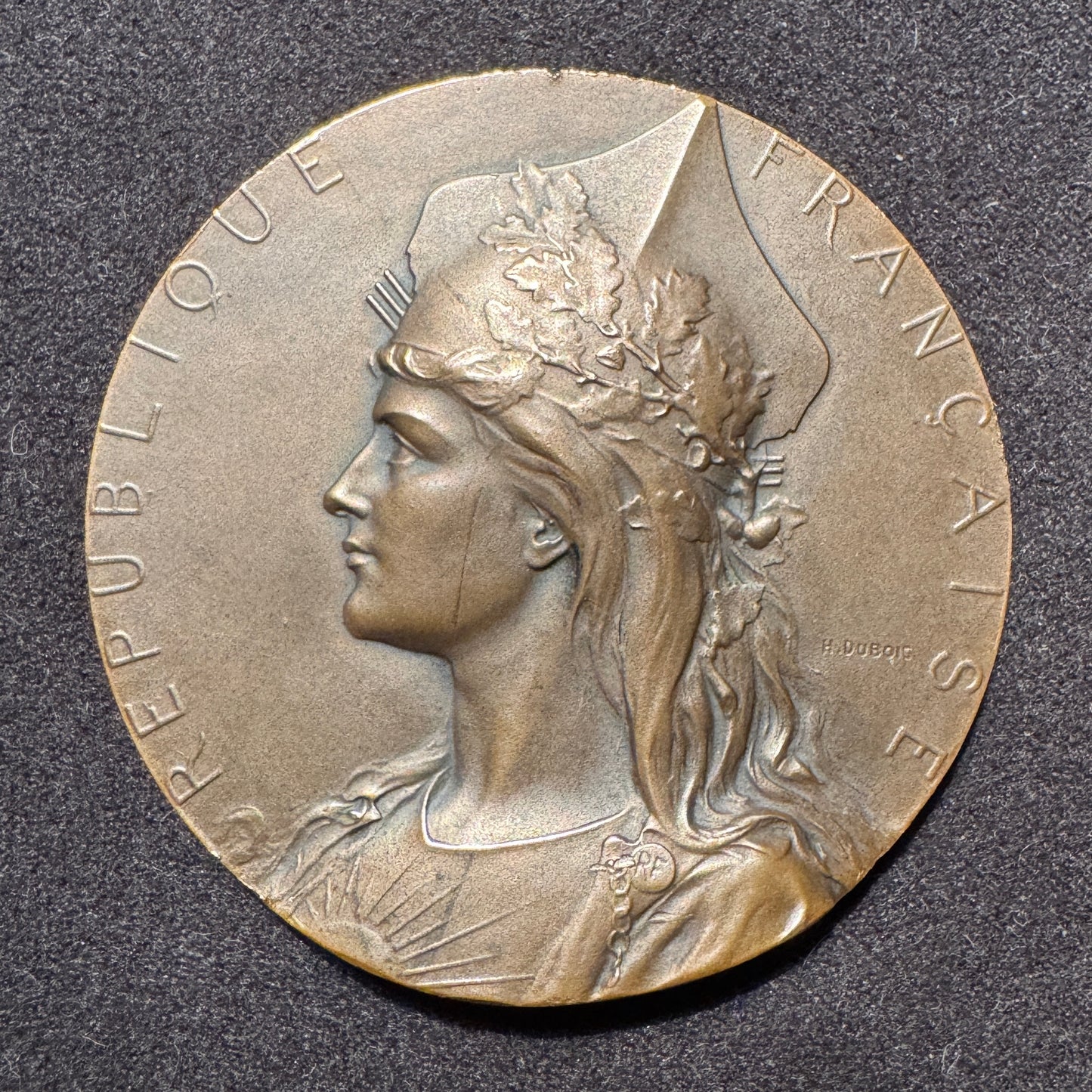 Médaille ancienne « Marianne casquée » - par Henri Dubois