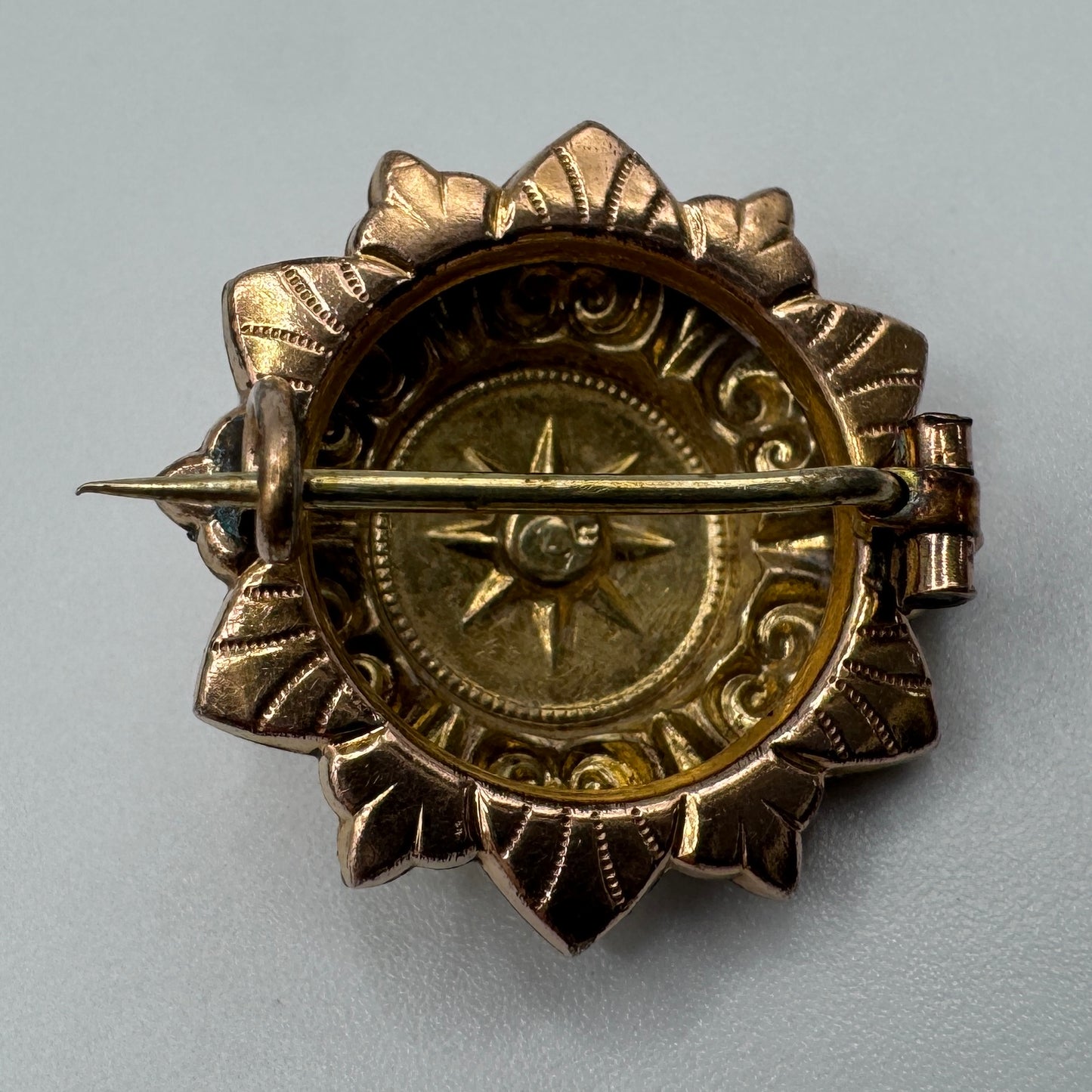 Broche ancienne vers 1900 - plaqué or