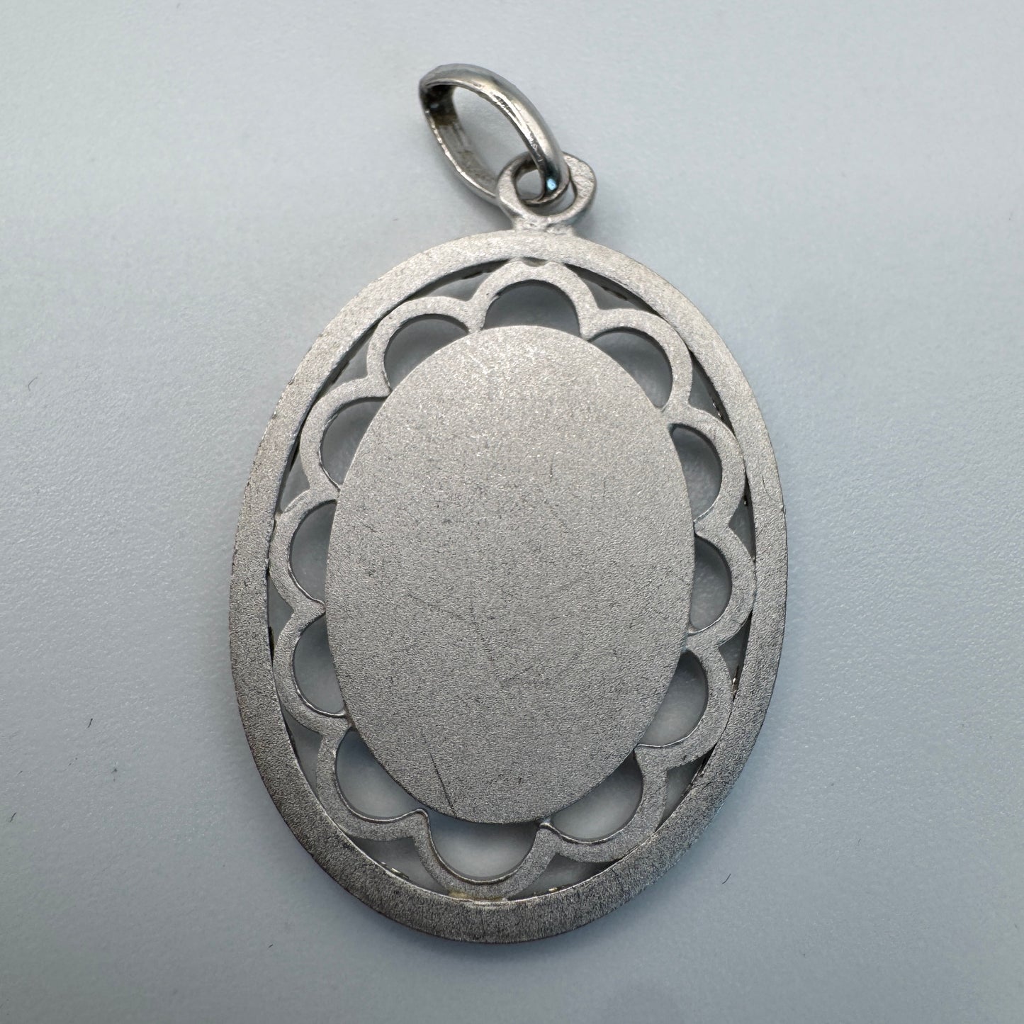 Médaille religieuse ancienne - « Sainte Vierge » - argent