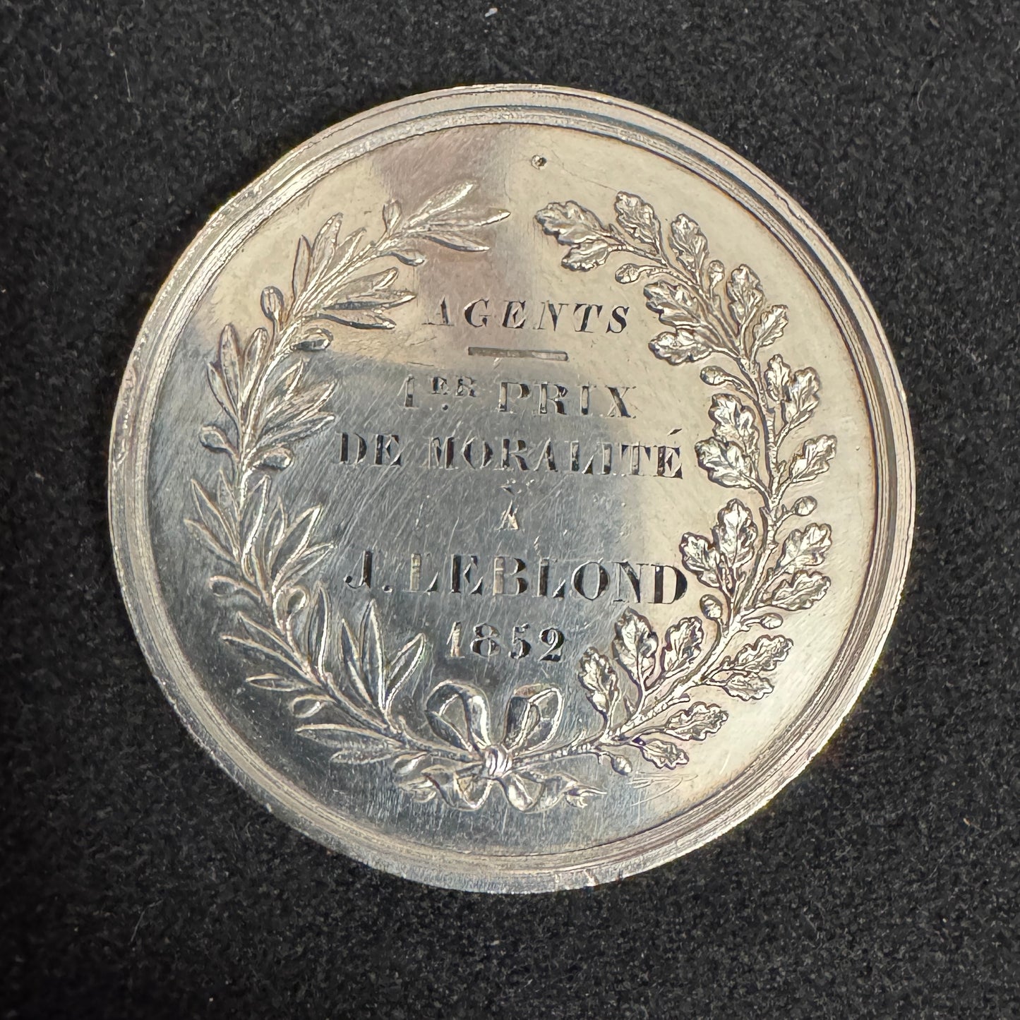 Médaille agricole ancienne - Comice de la Seine-et-oise, 1852