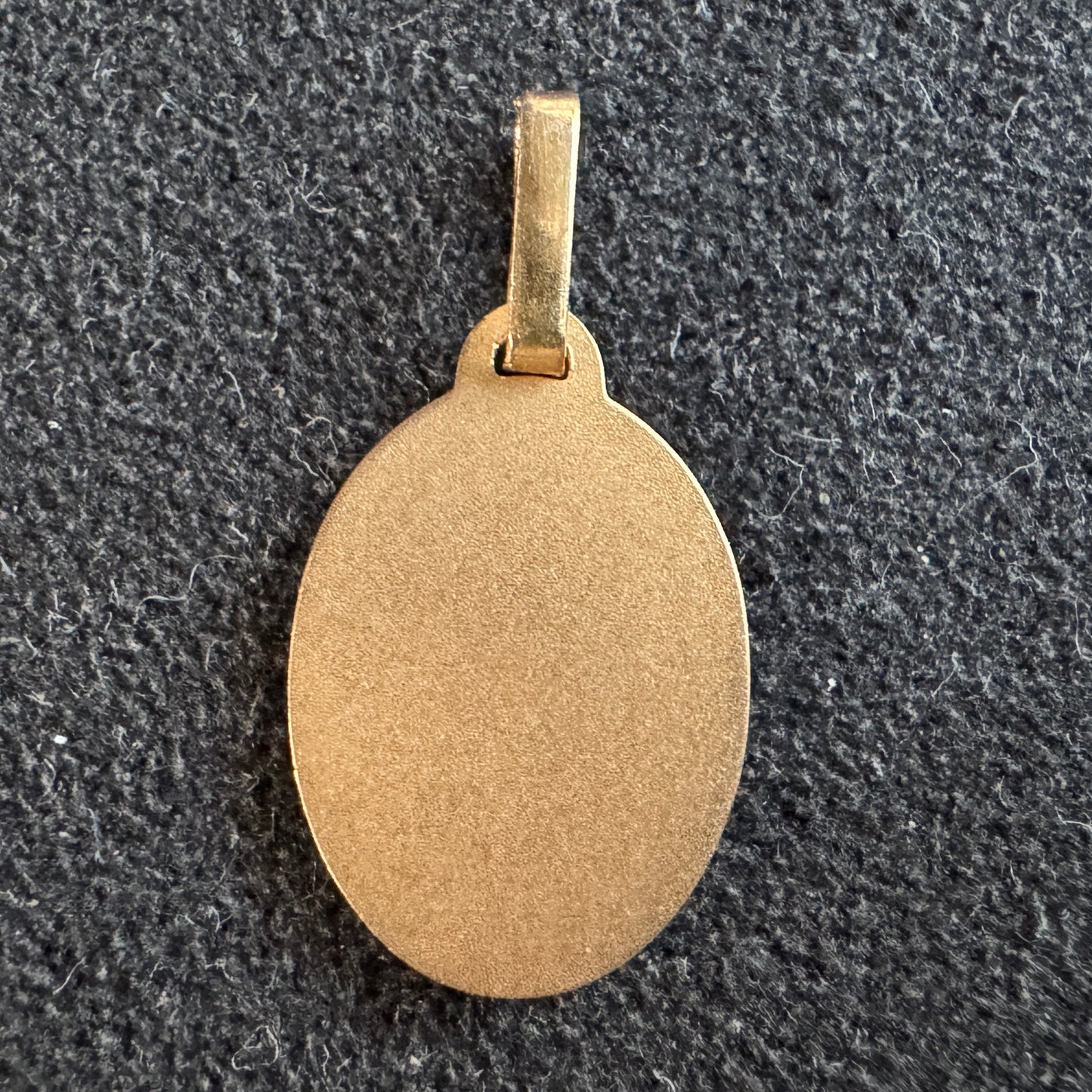 Médaille religieuse ancienne en plaqué or « Saint Christophe »