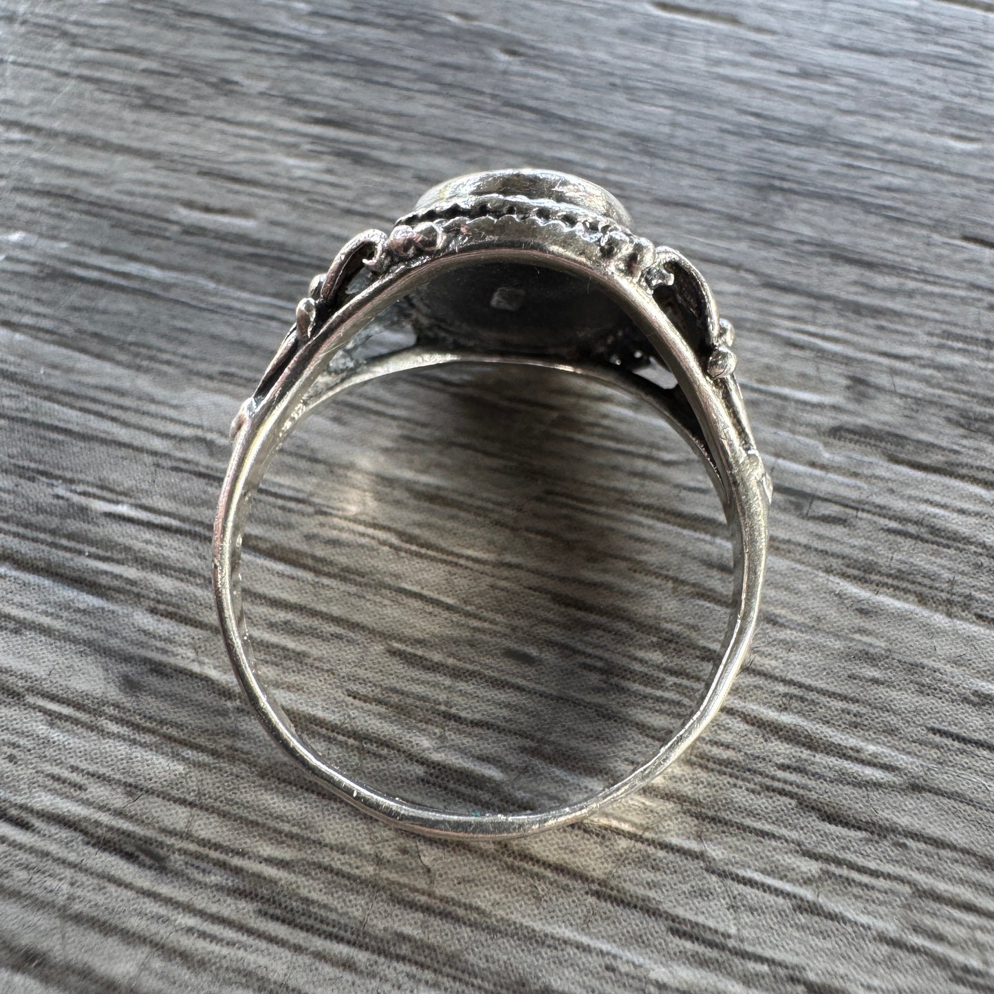 Bague en argent et nacre