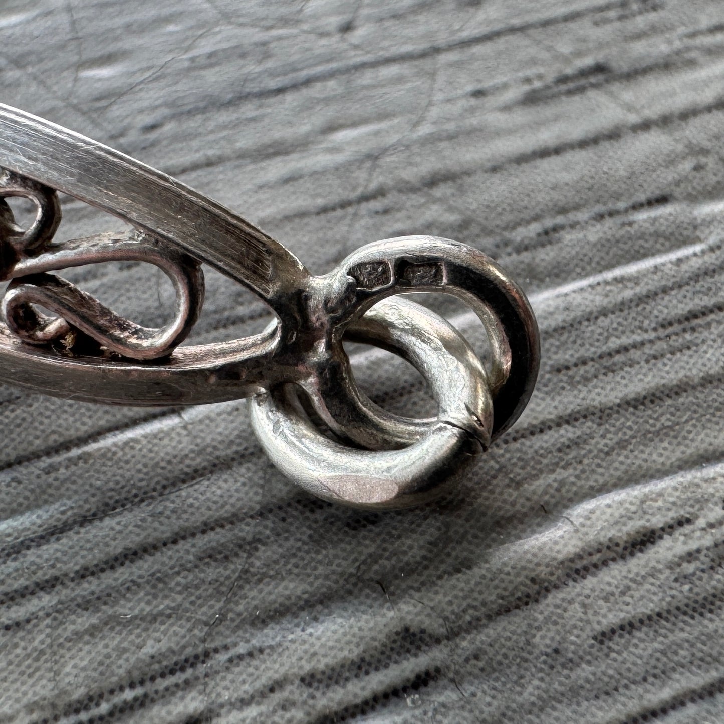 Bracelet ancien en argent vers 1900