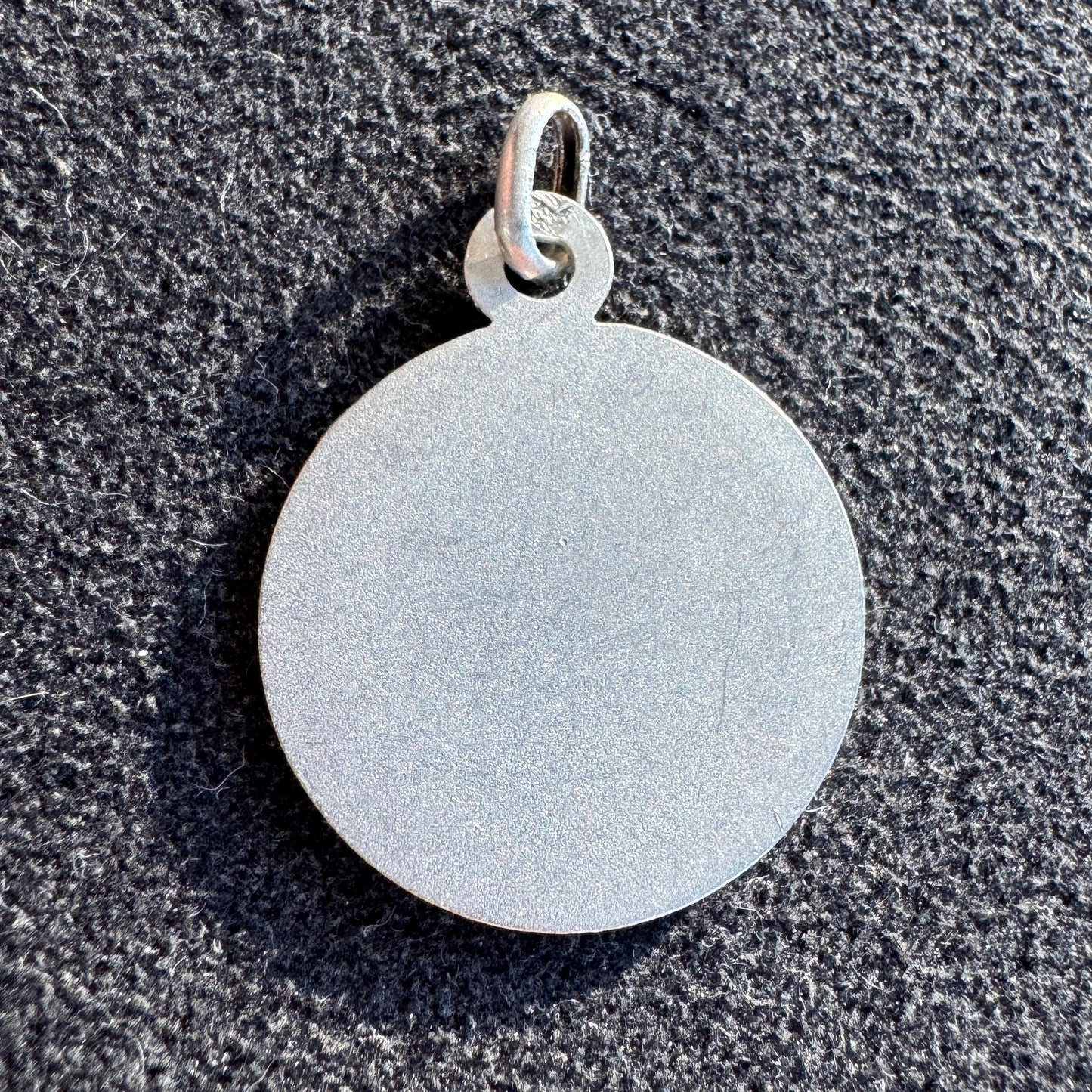 Médaille religieuse ancienne en argent « Sainte Vierge »