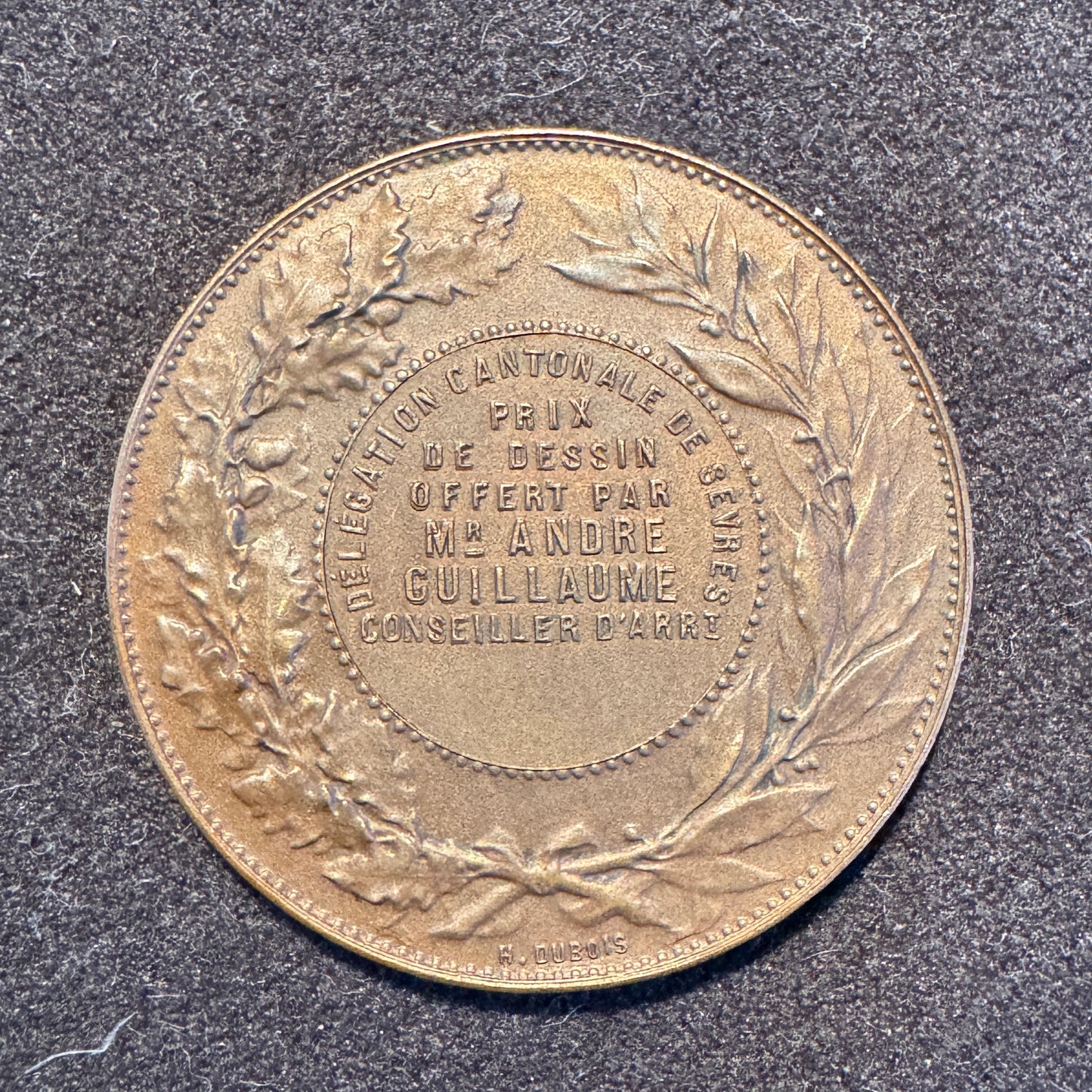 Médaille ancienne « Prix de dessin - délégation cantonale de Sèvres »