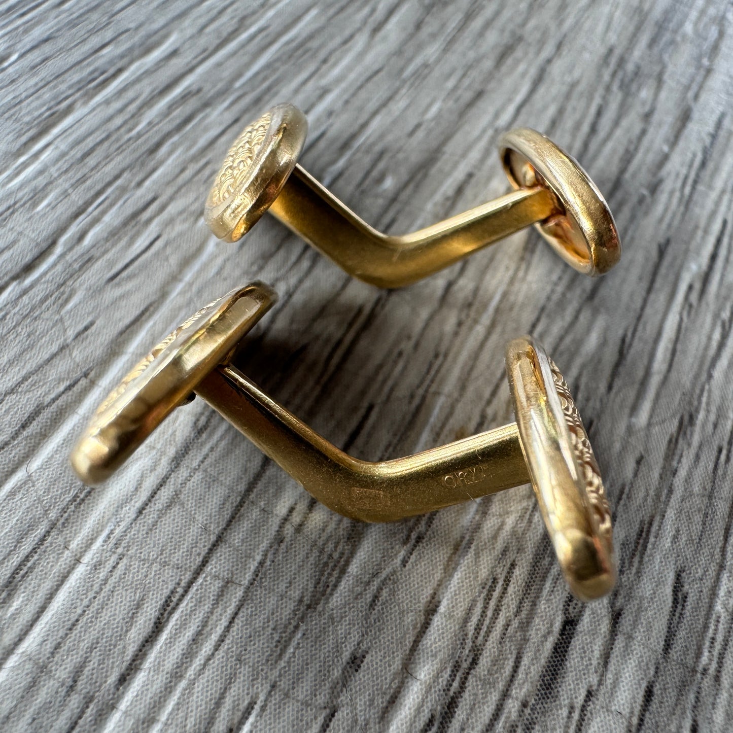 Boutons de manchettes - plaqué or ORIA