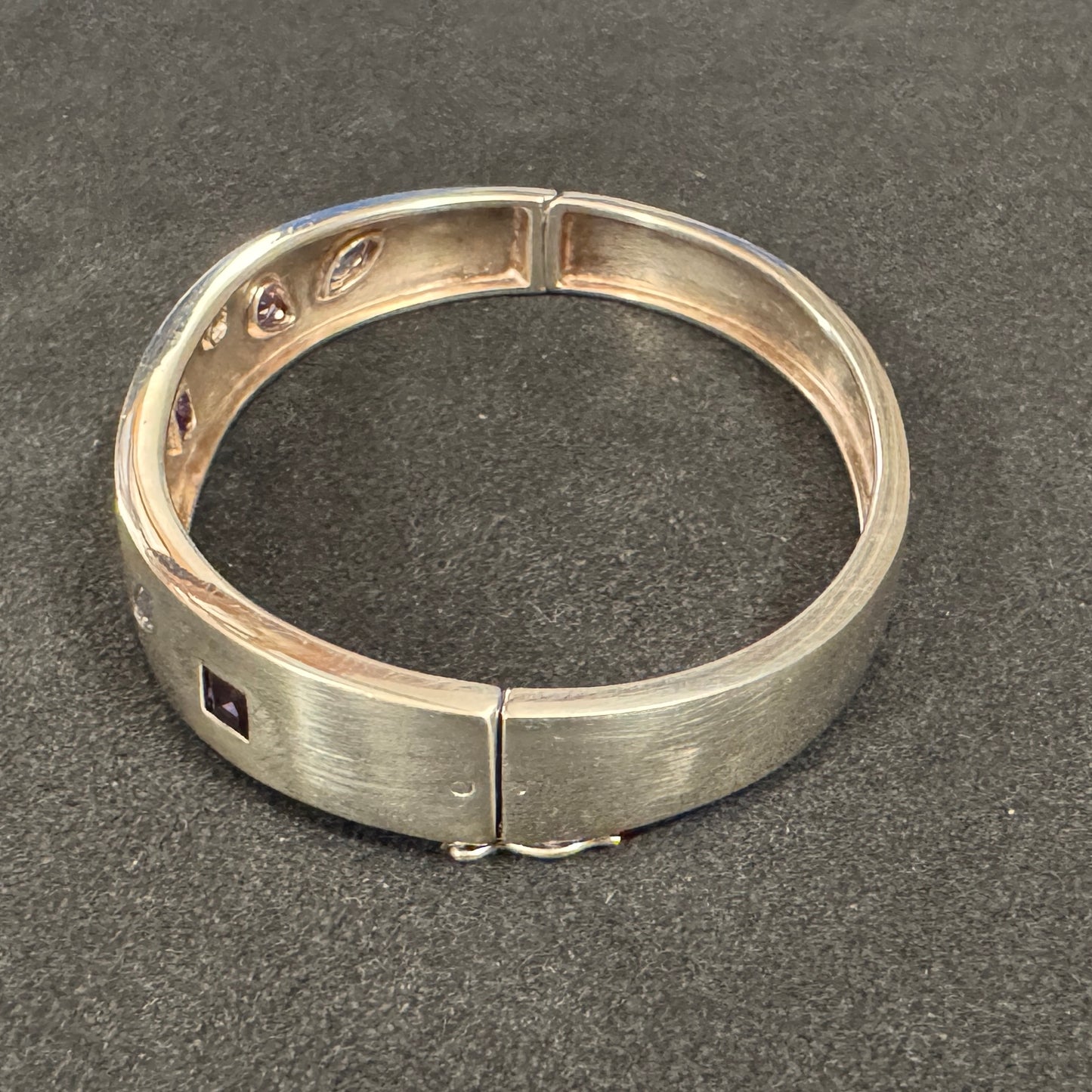 Bracelet moderne en argent pierres semi précieuses
