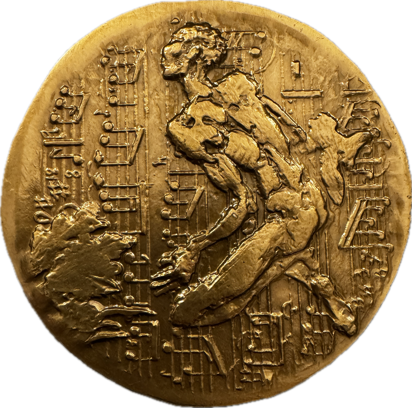 Médaille artistique en bronze « Albert Schweitzer - musicien »