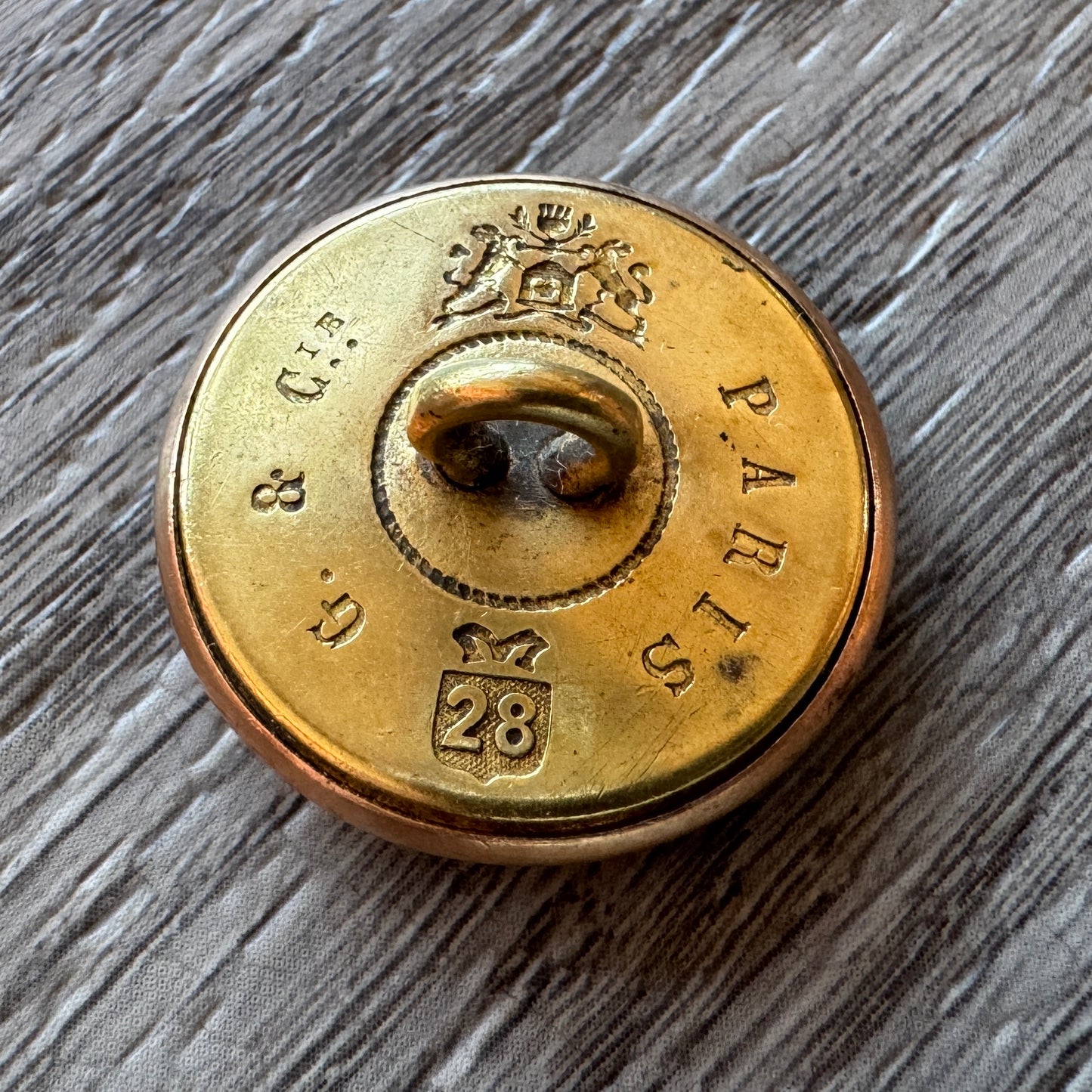 Bouton de Livrée ancien - Armoiries comtales