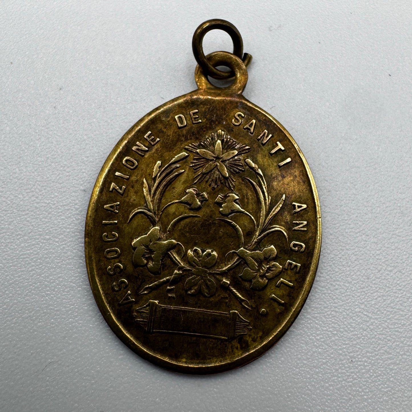 médaille religieuse ancienne « ange gardien »