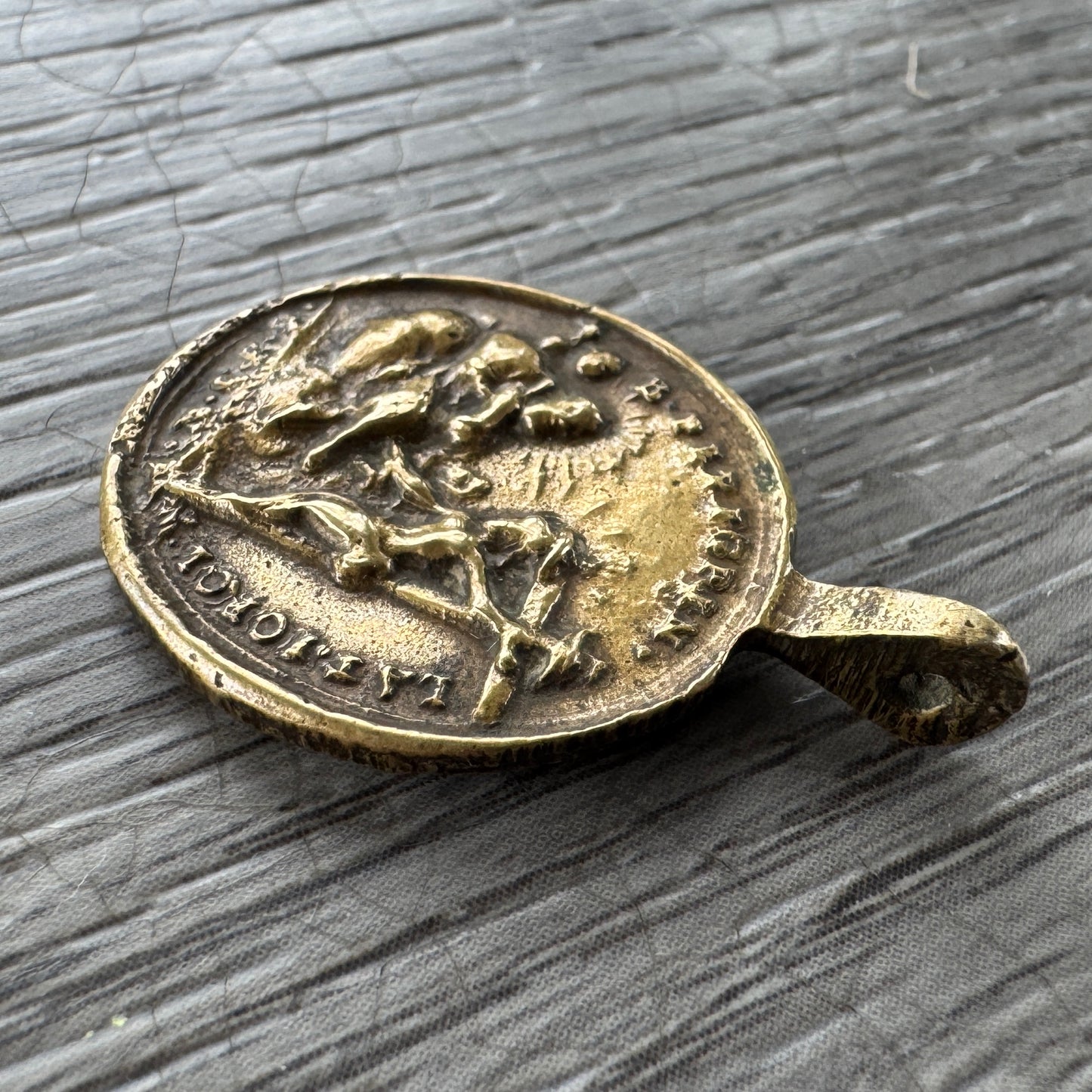 Rare médaille Religieuse Ancienne - XVIIIe siècle - Vierge aux Sept Douleurs