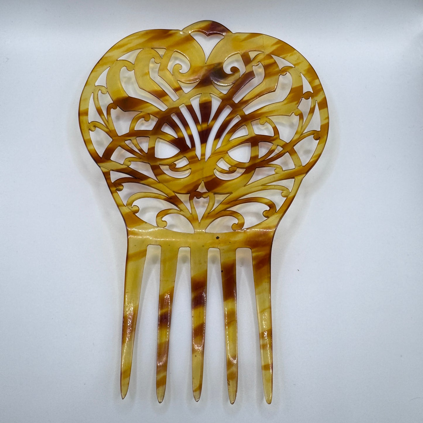 Peigne à cheveux art deco - celluloïd