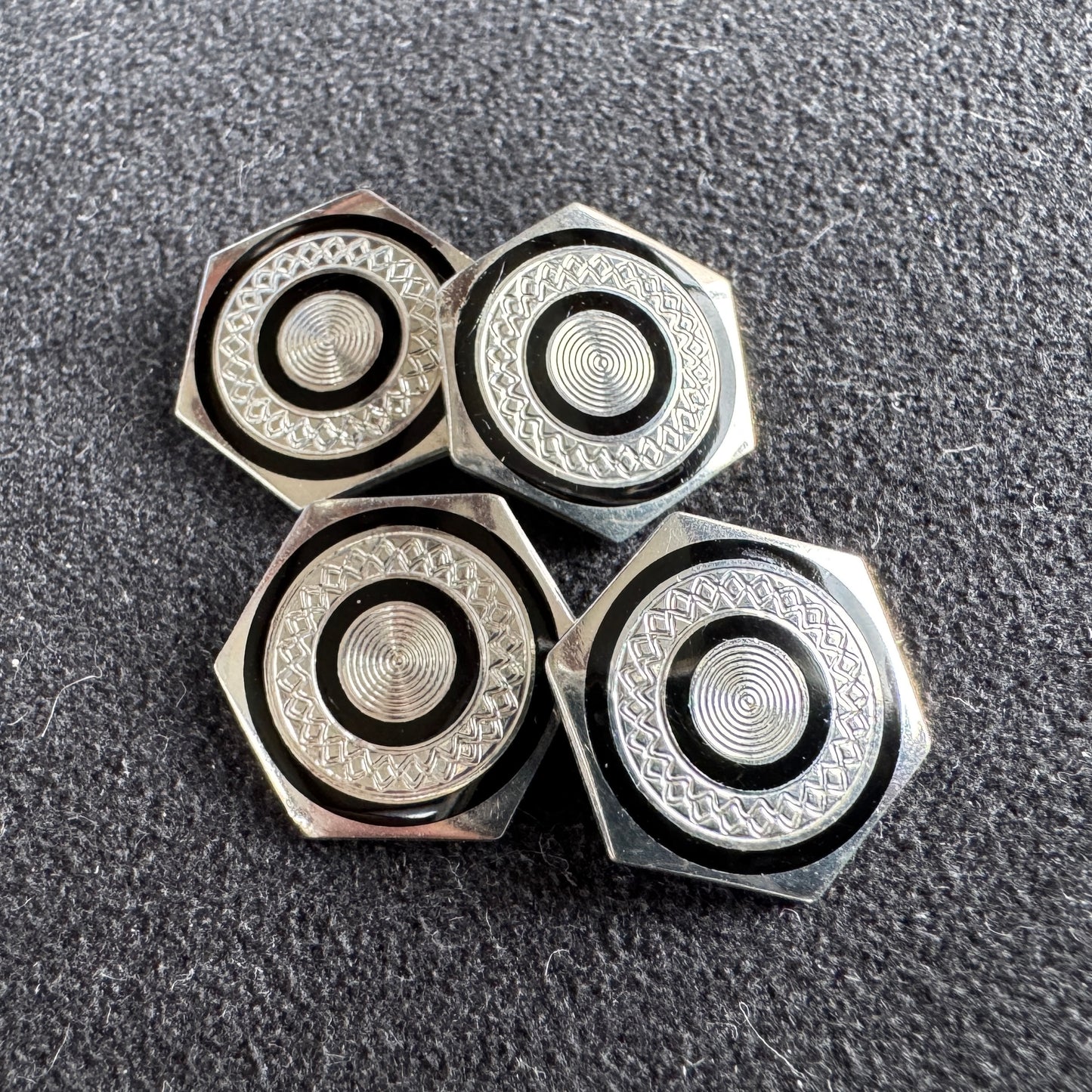 Boutons de manchettes Murat - métal émaillé