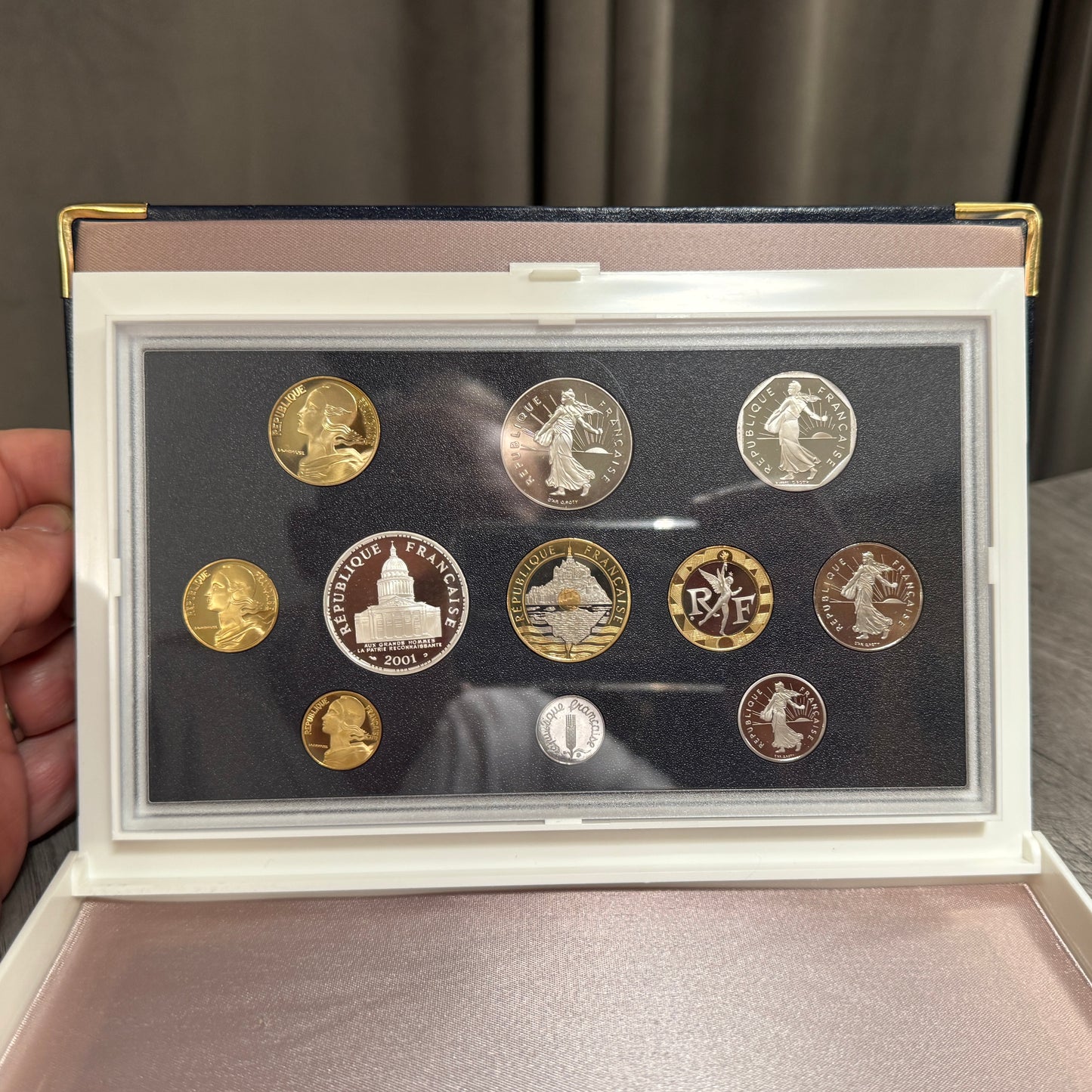 France Coffret BE 2001 Monnaie De Paris 1 Centime A 100 Francs