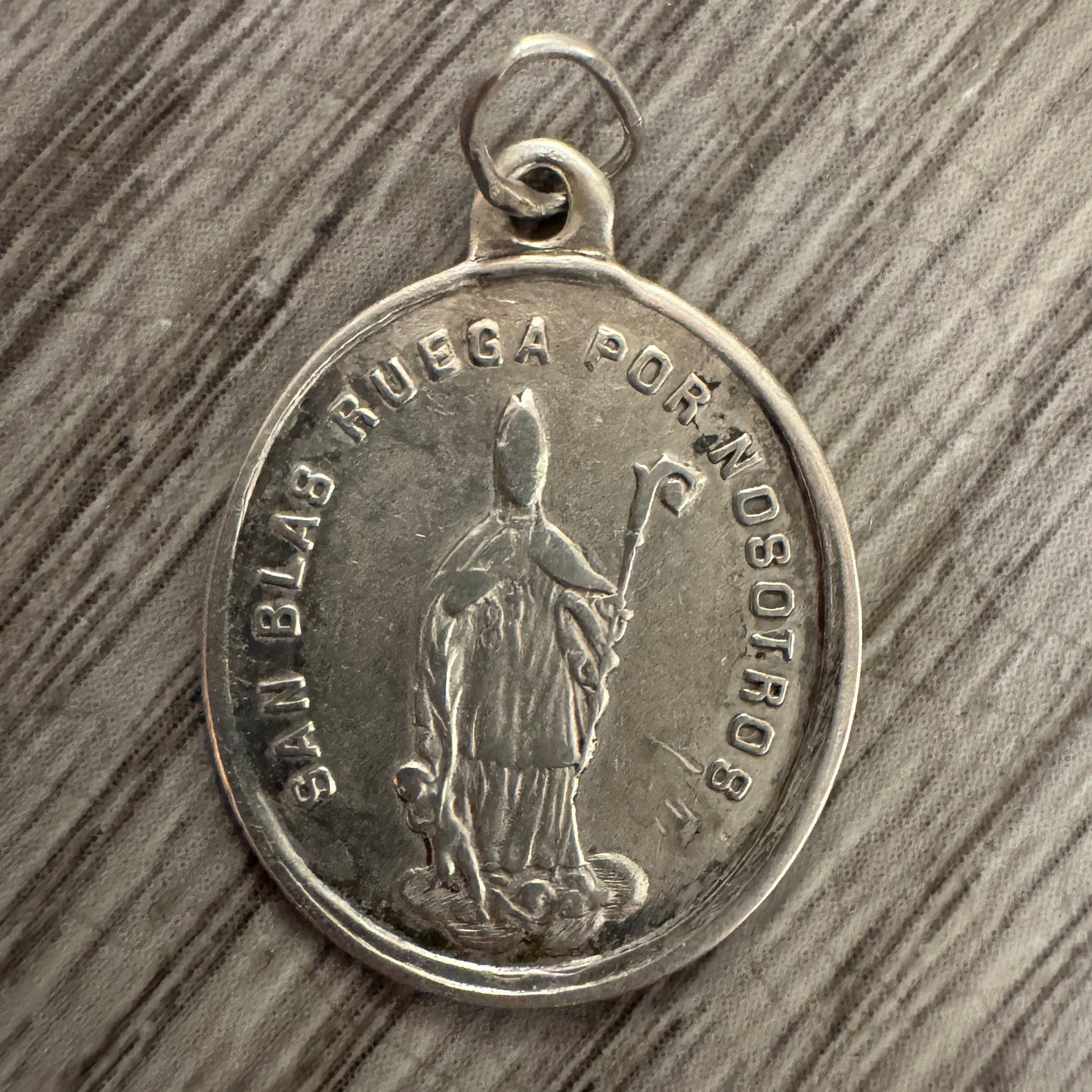 Médaille religieuse ancienne en argent « Saint Louis de Gonzague »