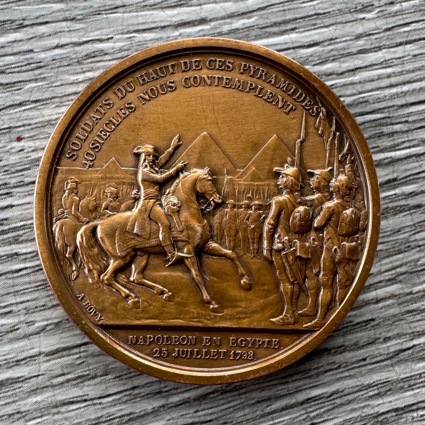 Medaille en bronze « effigie de Napoléon Bonaparte - campagne d’Égypte »