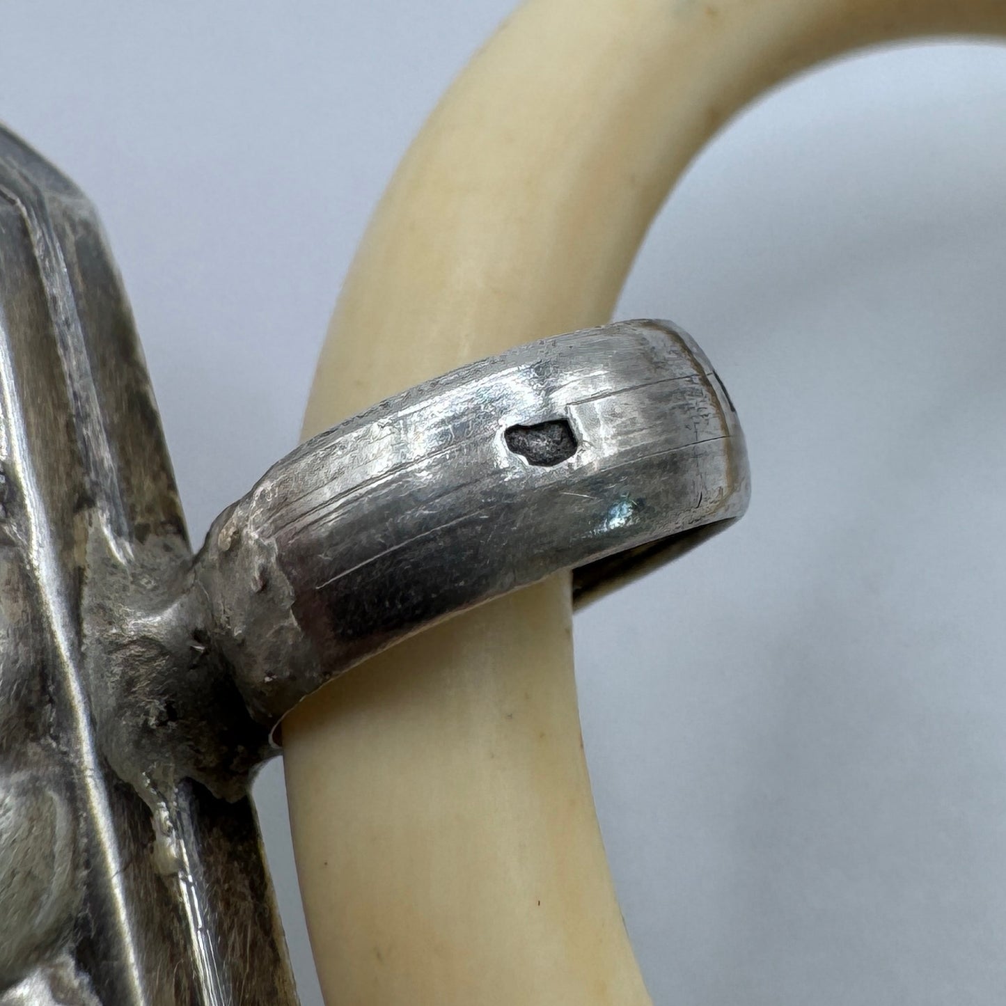 Superbe Hochet ancien en Argent - époque Art Déco