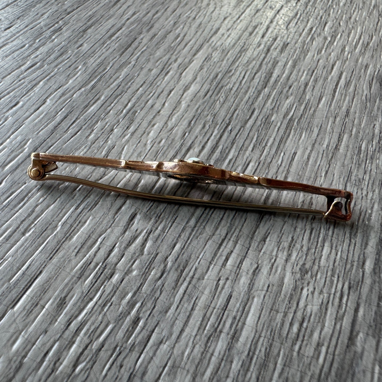 Broche ancienne Art Deco - plaqué or