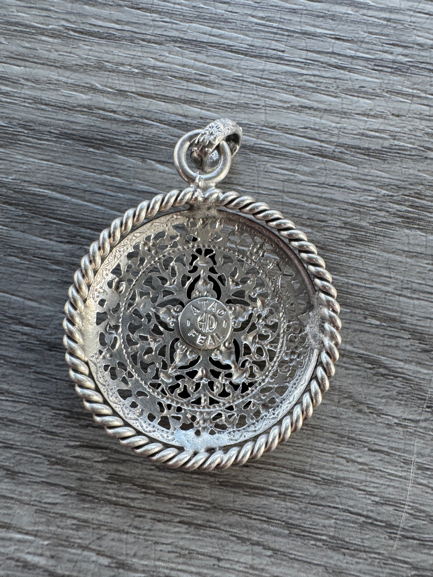 Pendentif ancien souvenir de Bretagne - Métal argenté