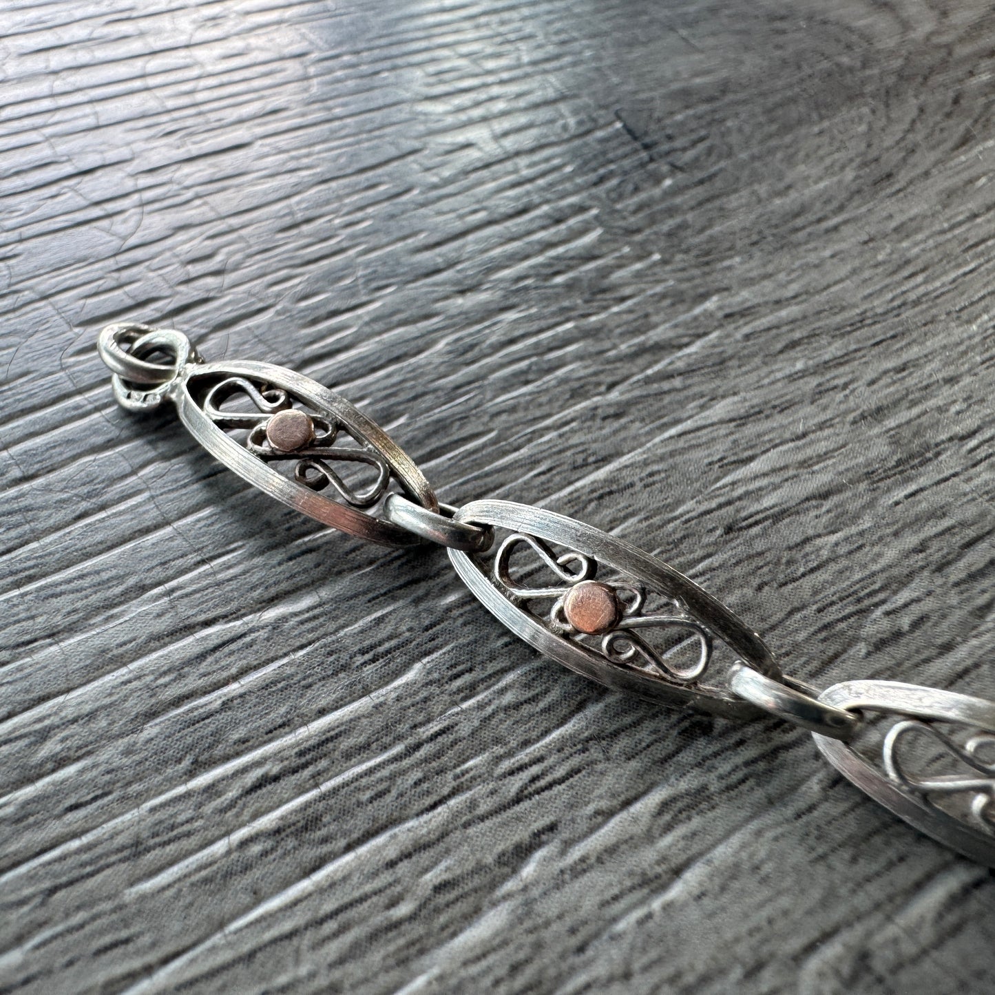 Bracelet ancien en argent vers 1900