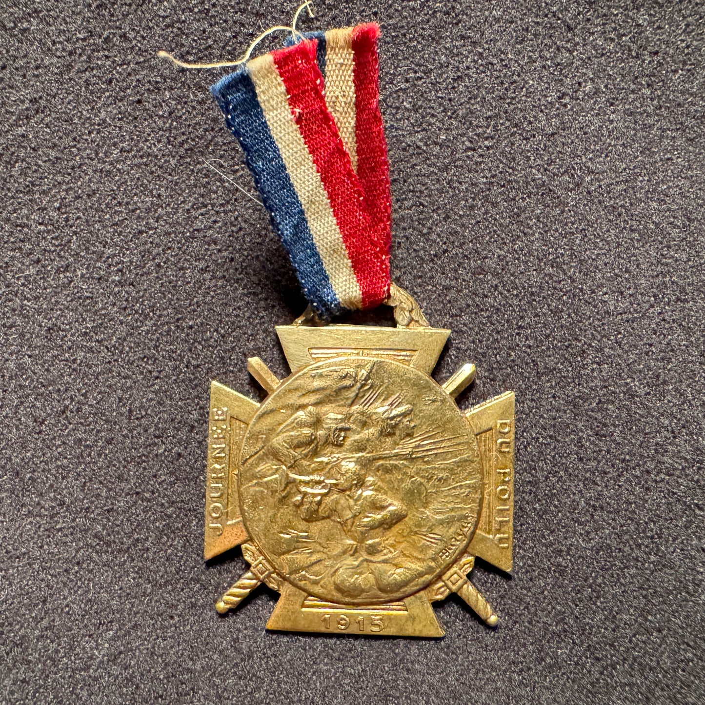 Médaille patriotique militaire 1915 « journée du poilu »