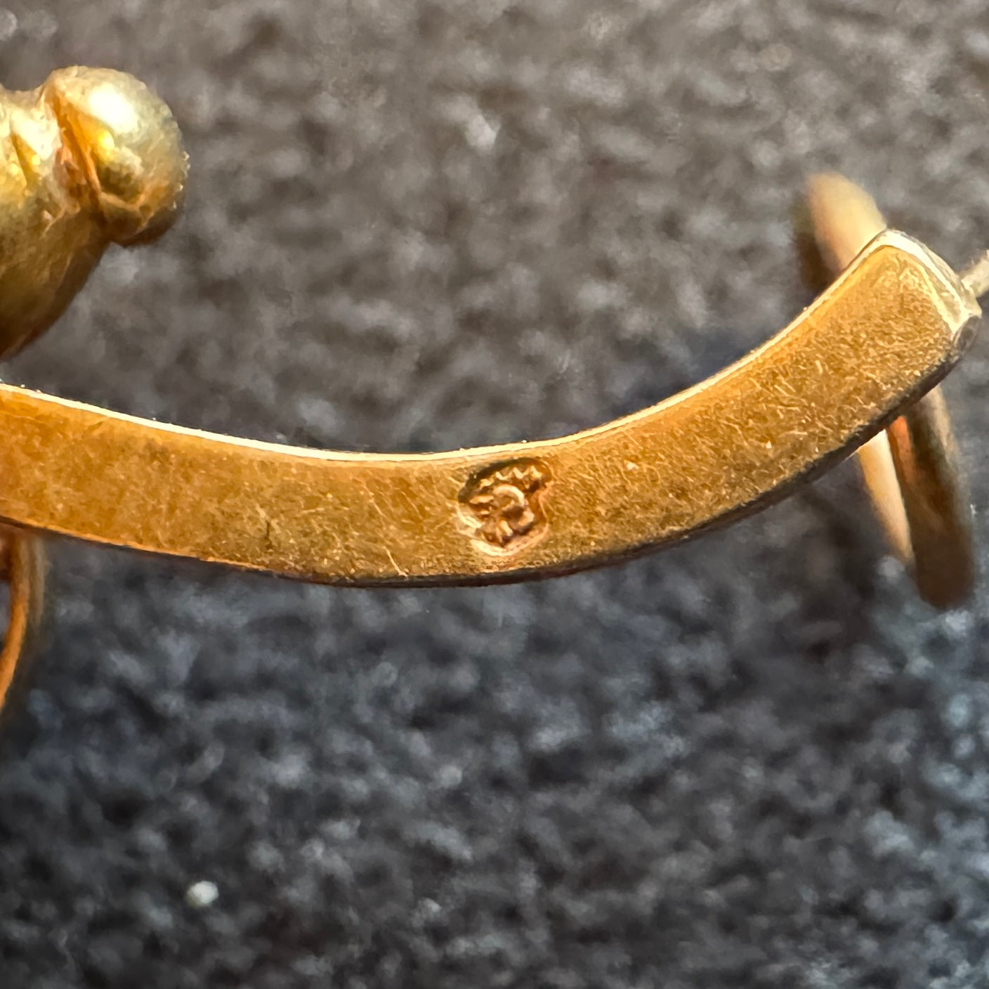 Clé de montre à gousset Ancienne en or 18 carats - « canon Napoléonien » - vers 1800