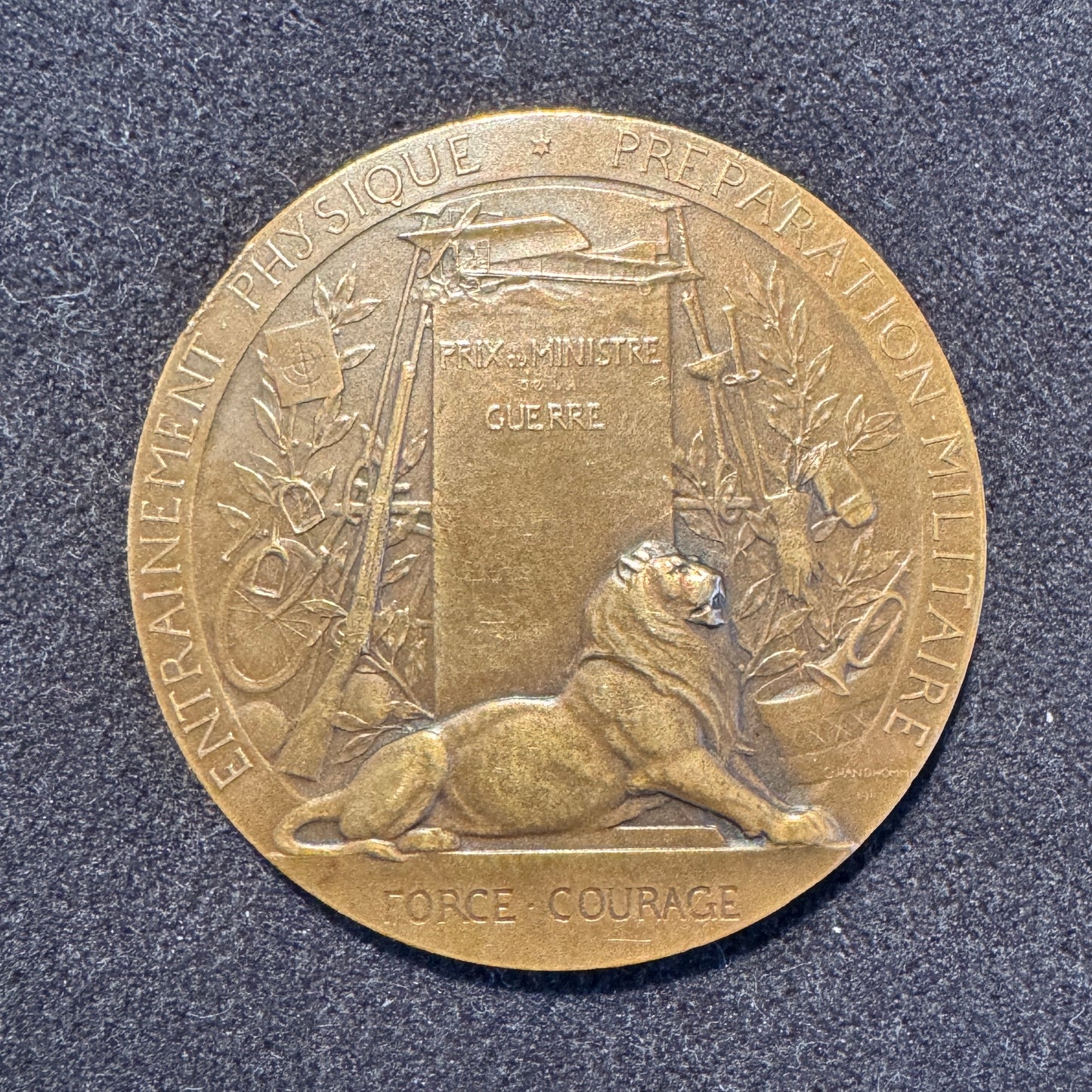 Médaille ancienne « PROPATRIA - préparation militaire » par Grandhomme