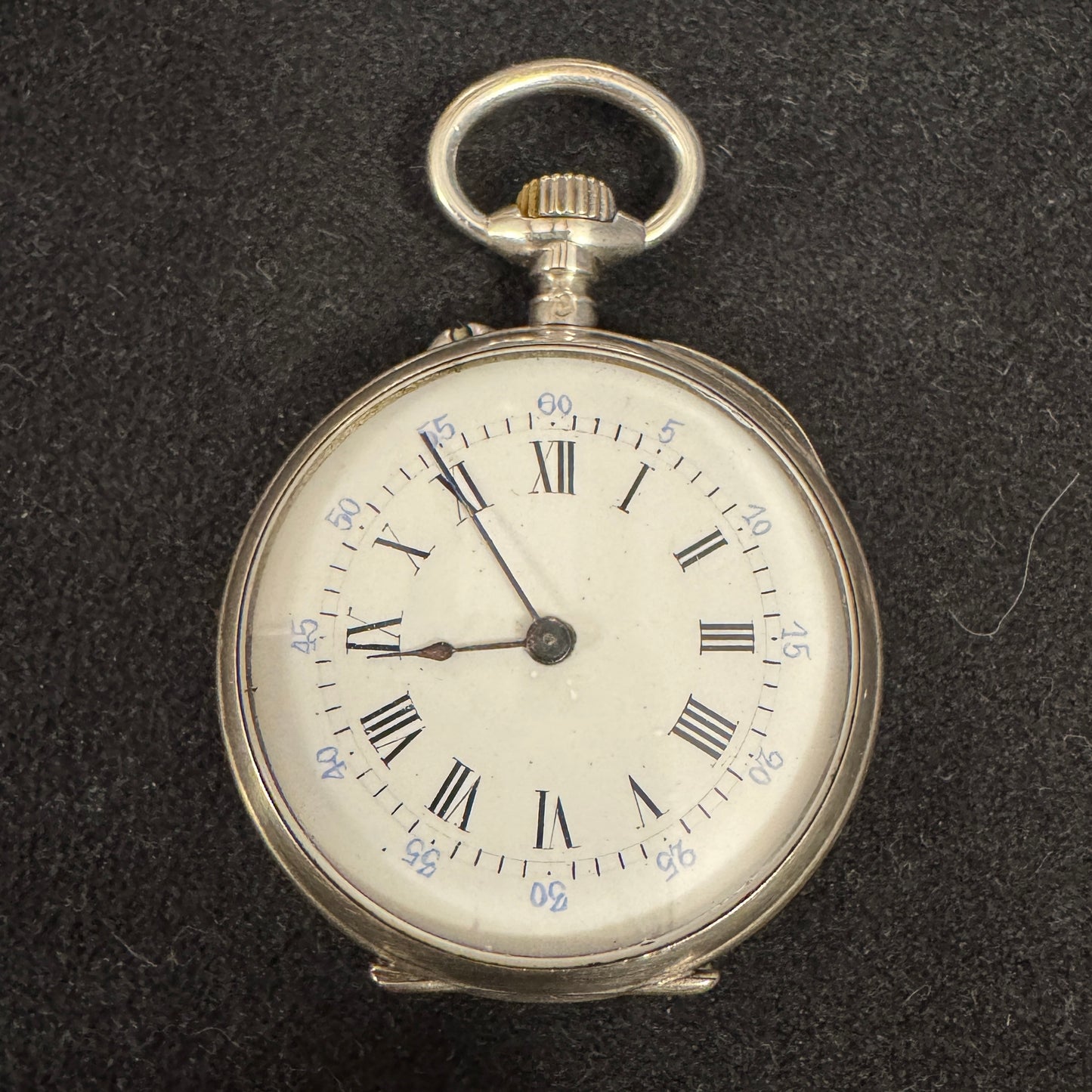 Montre de col à gousset Ancienne en argent