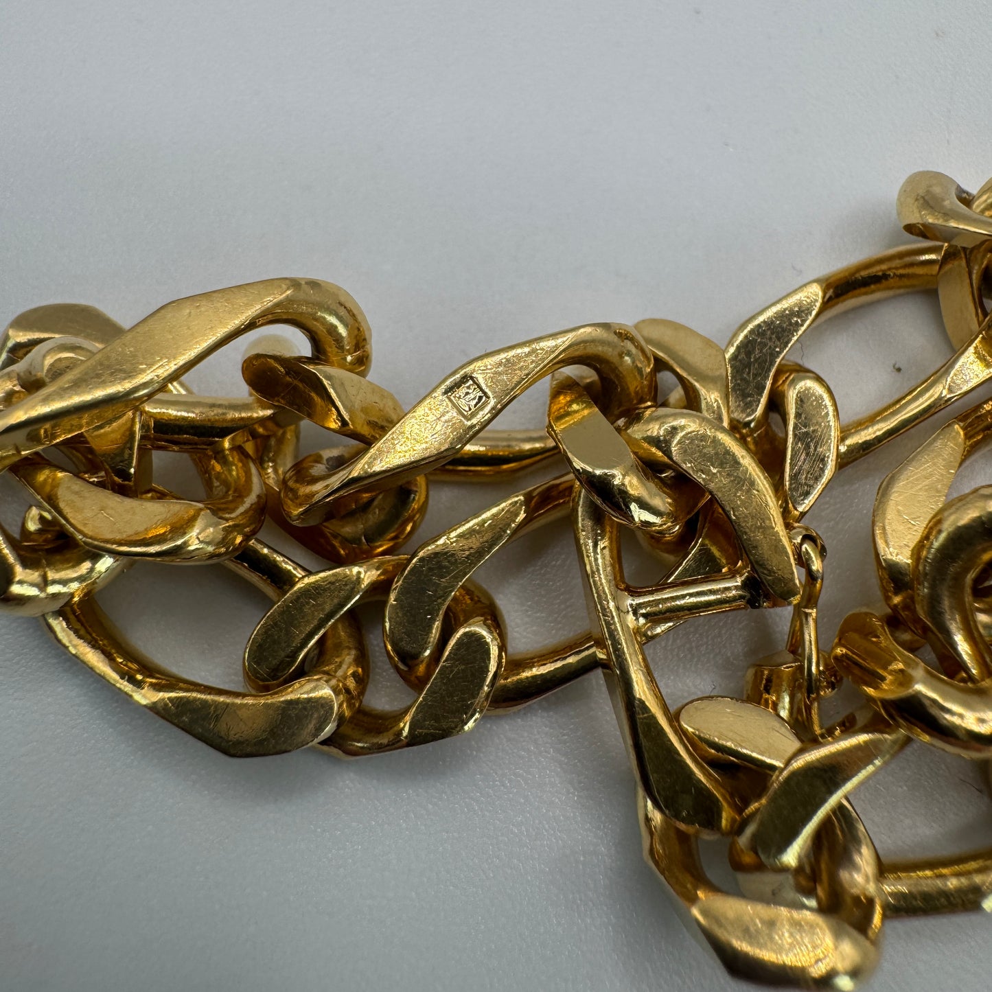 Bracelet gourmette - plaqué or
