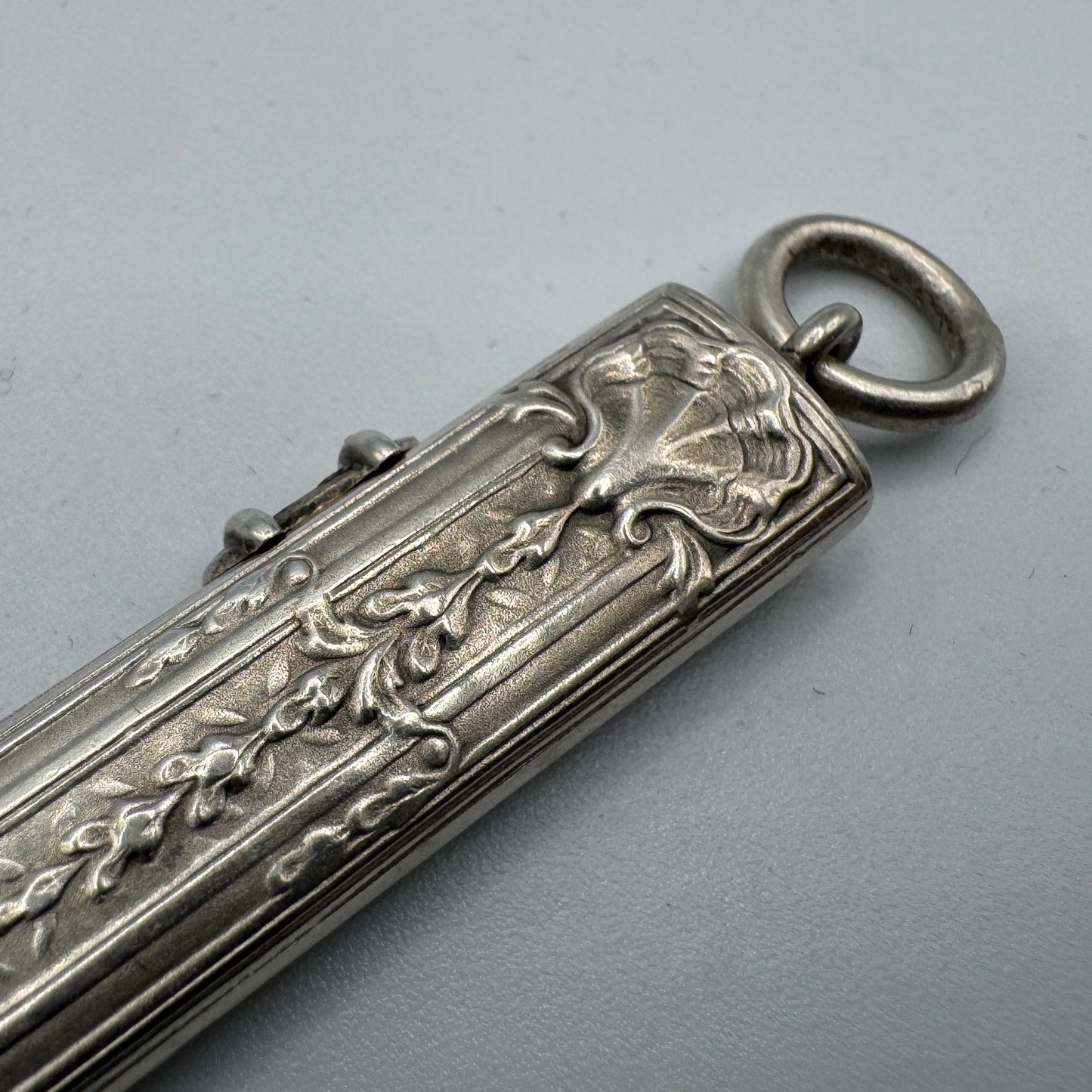 Porte crayon ancien Art Nouveau - argent massif