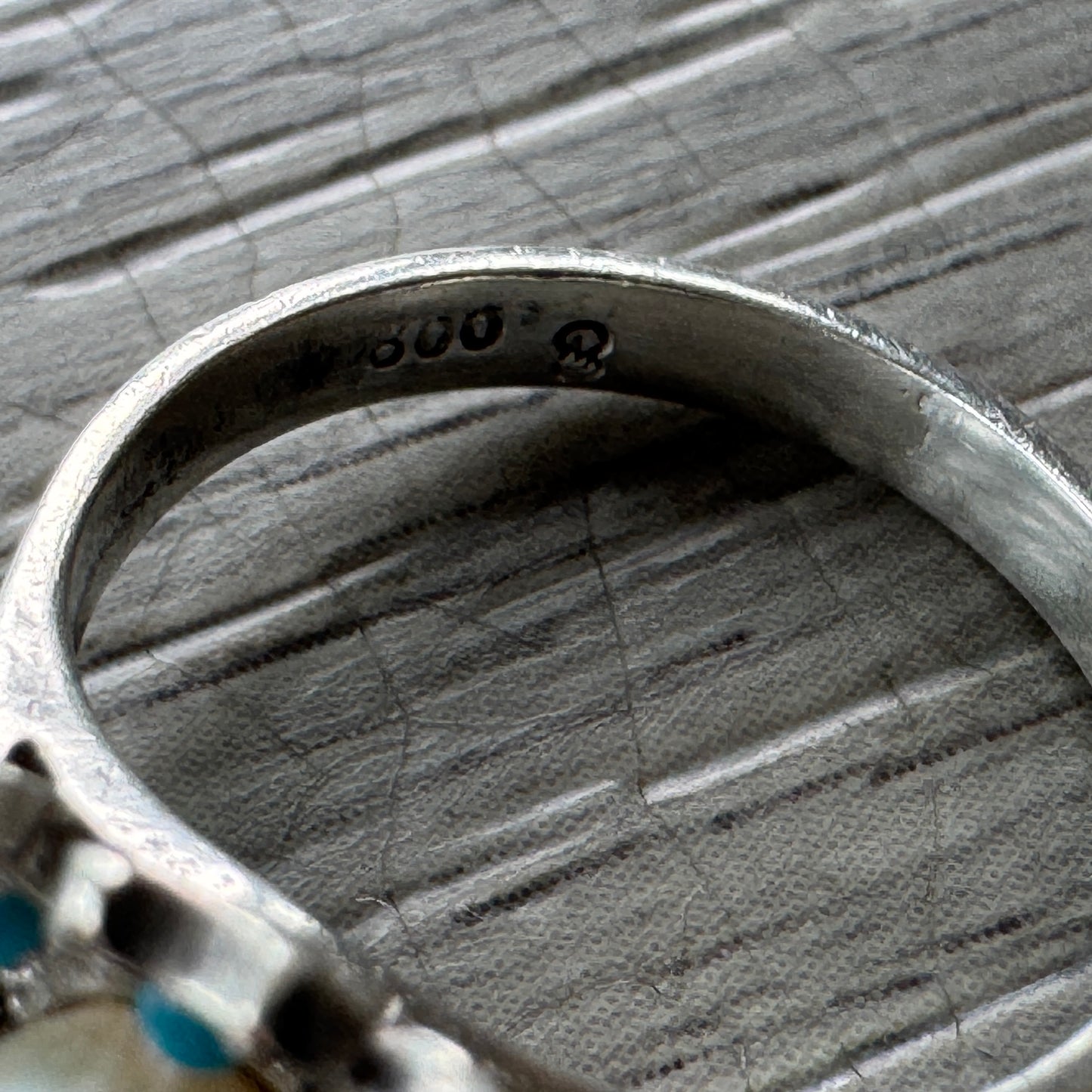 Bague ancienne en argent et perle