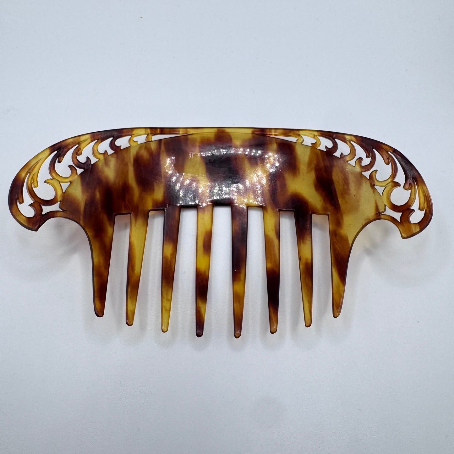 Peigne à cheveux art deco - celluloïd
