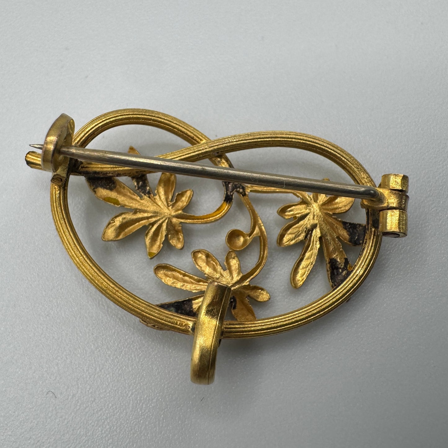 Broche ancienne vers 1900 - plaqué or