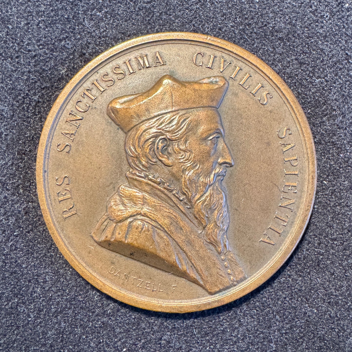 Medaille ancienne en bronze « académie de législation Toulouse 1851 »