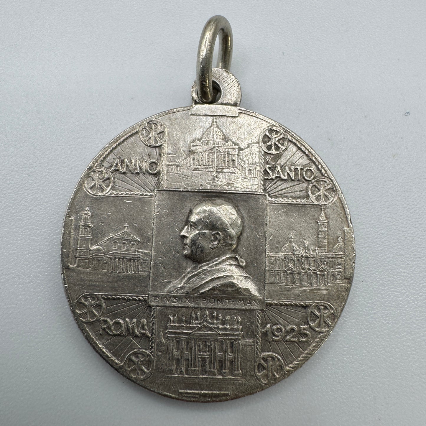 Médaille religieuse ancienne « Pape Pie XI - jubilé de 1925 »