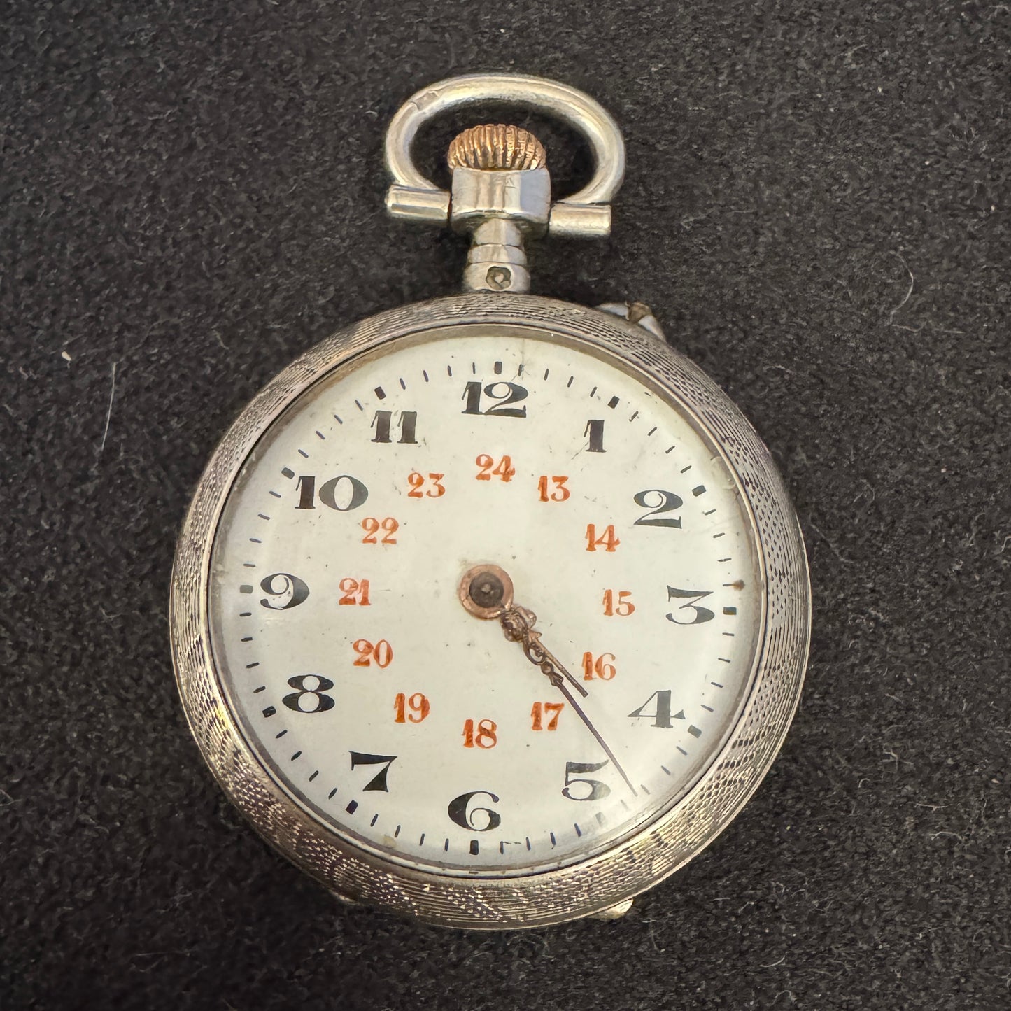 Montre de col à gousset Ancienne en argent