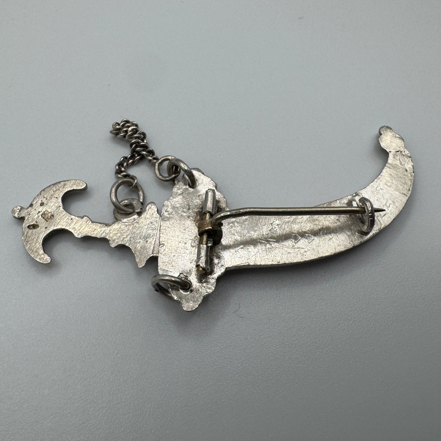 Broche ancienne berbère « sabre » - argent massif