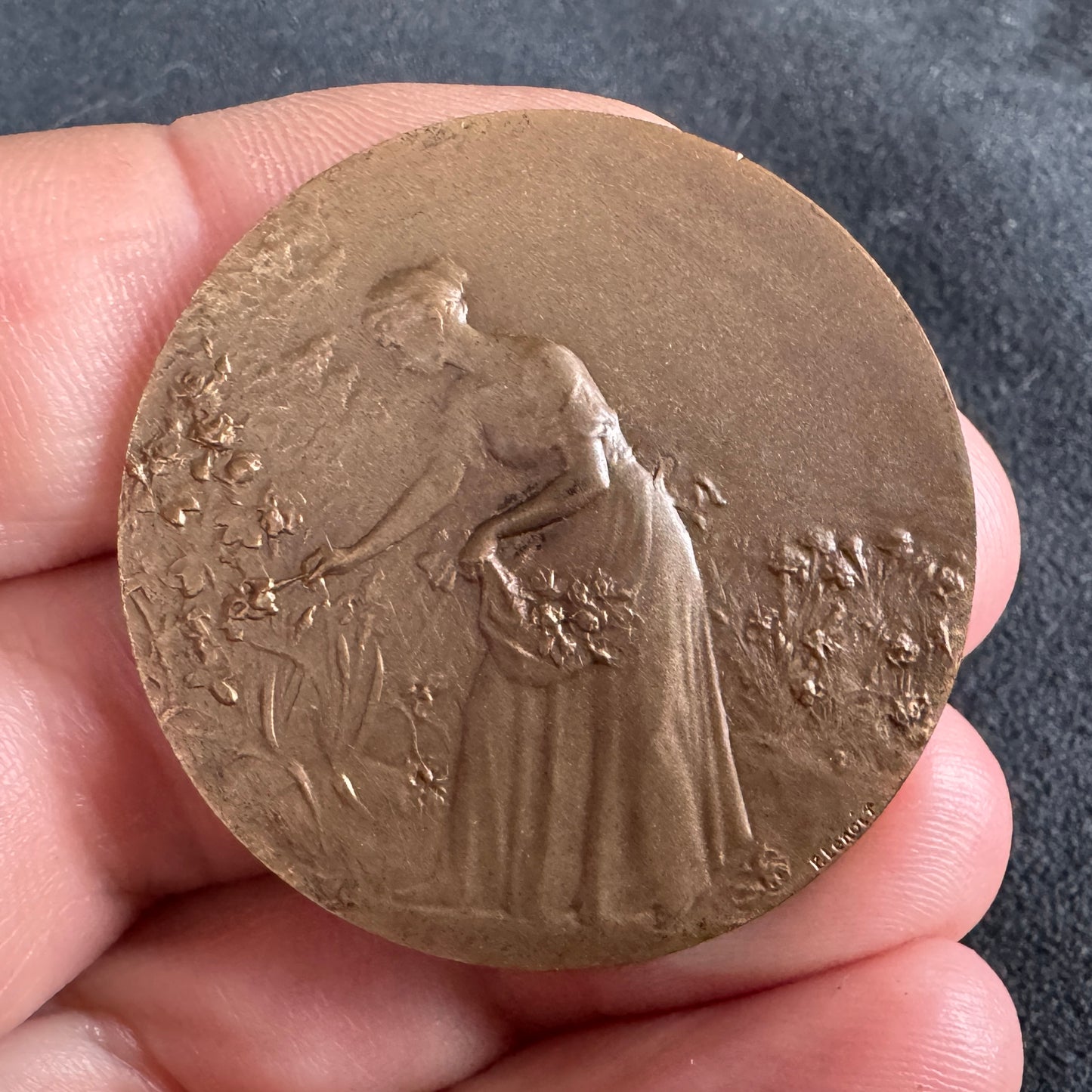 Médaille ancienne en bronze « comice agricole de Montargis »