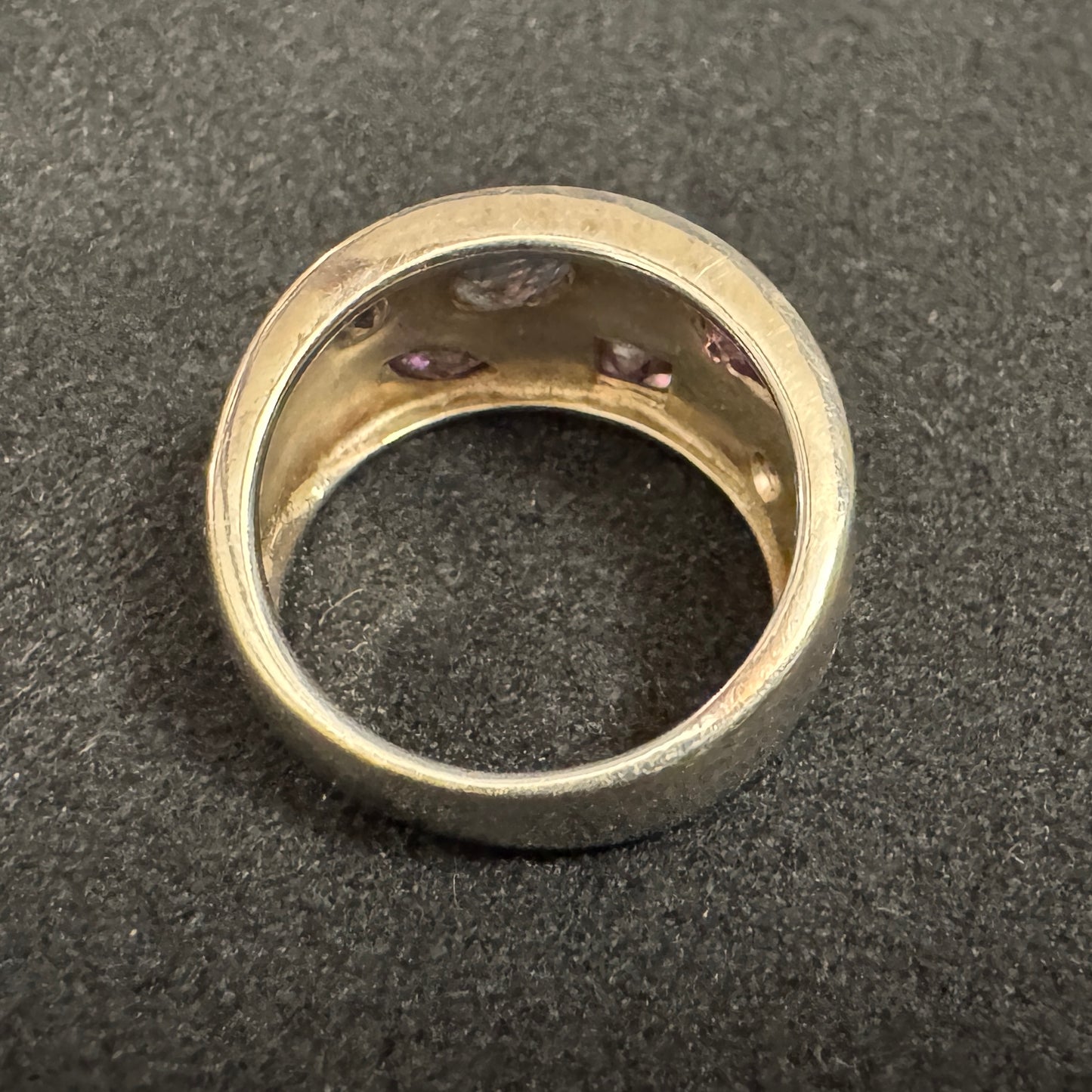 Bague en argent et pierres semi précieuses