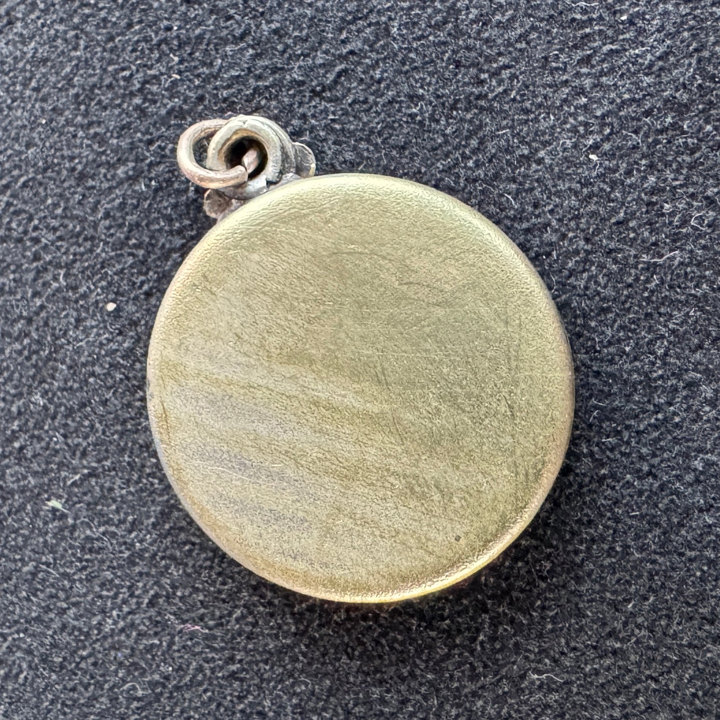 Pendentif ancien porte photo - Art Nouveau - Décor au gui