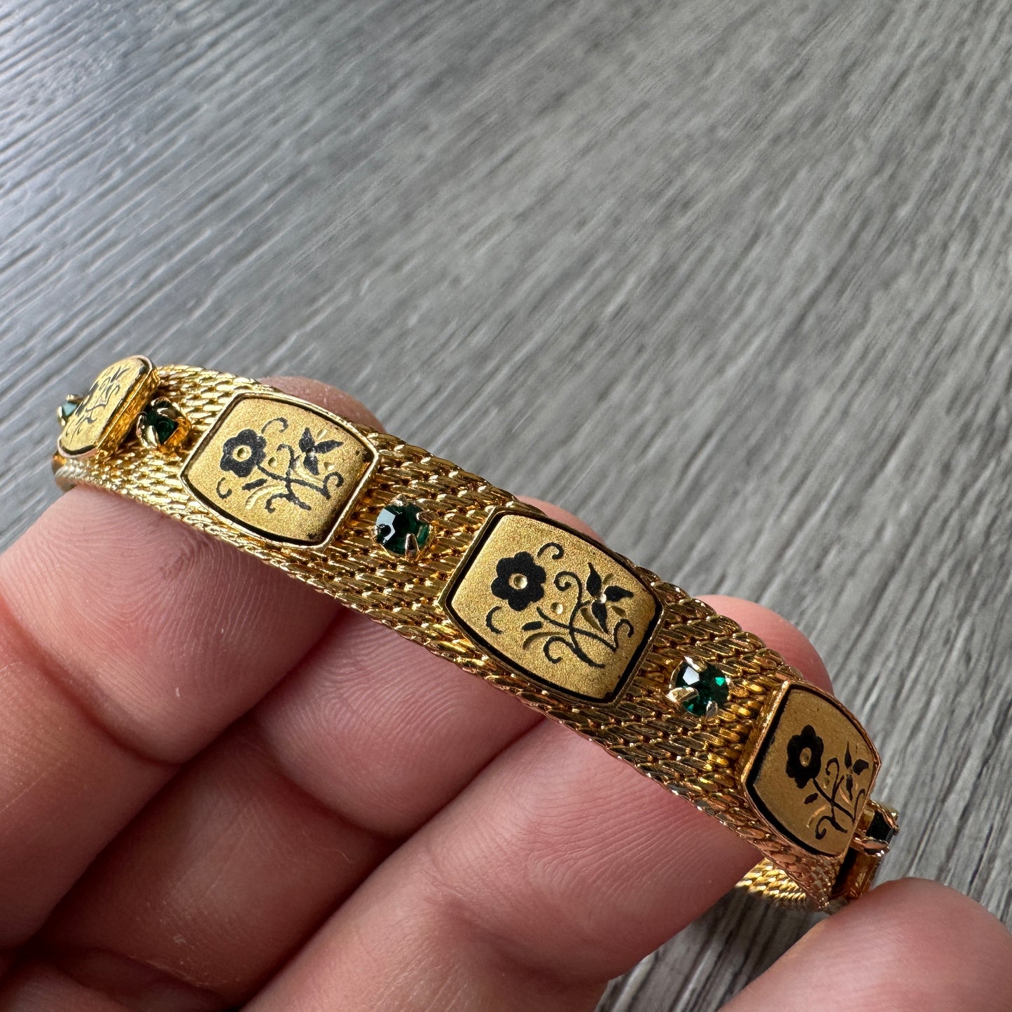 Bracelet vintage RADI - plaqué or Tolède