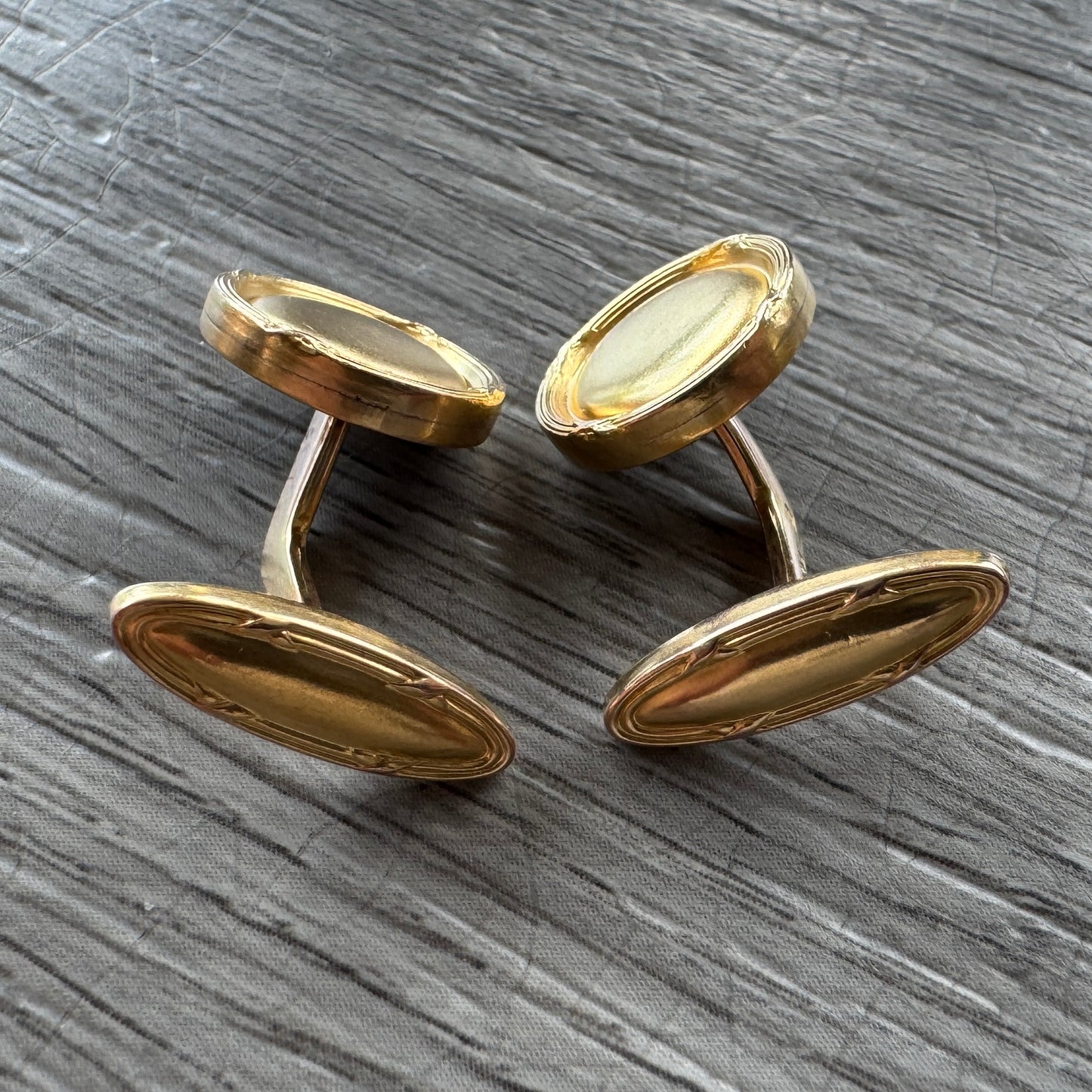 Boutons de manchettes - plaqué or FIX