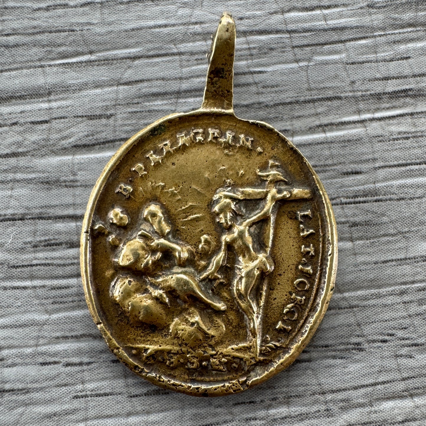 Rare médaille Religieuse Ancienne - XVIIIe siècle - Vierge aux Sept Douleurs