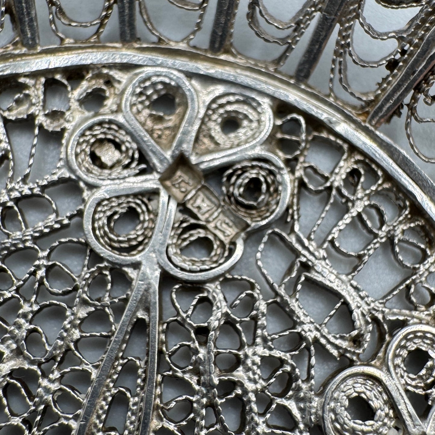 Petit vide poche Ancien en argent massif égyptien