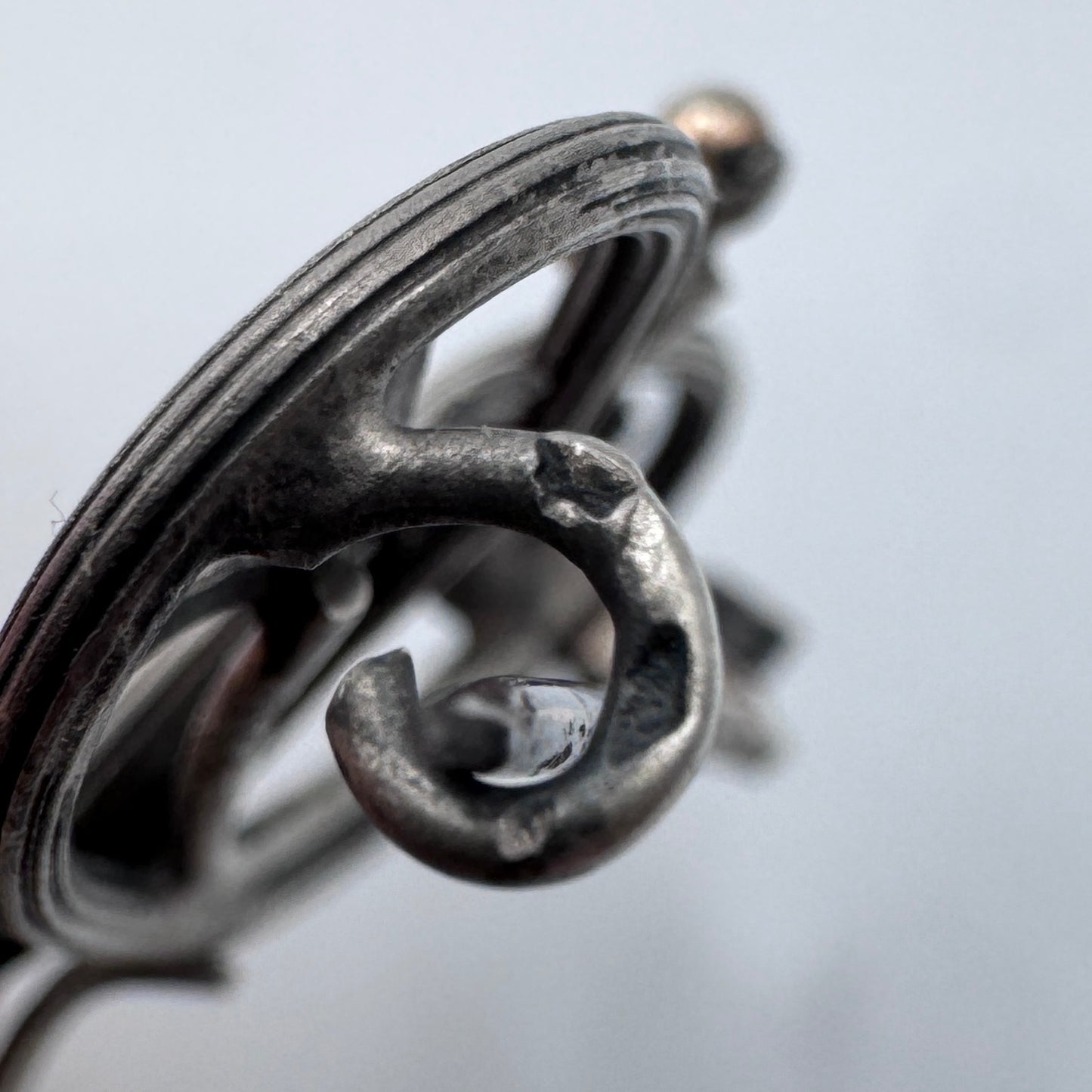 Broche ancienne Art Nouveau en en argent - vers 1900